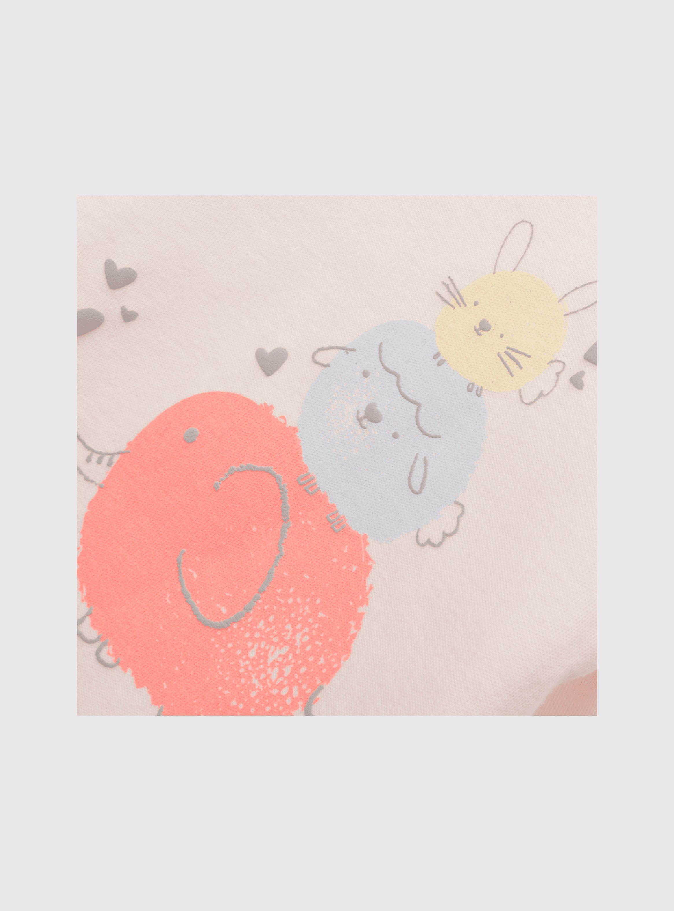 Osito De Bebe Niña Estampado Rosado (0 A 9 Meses) Colloky-3