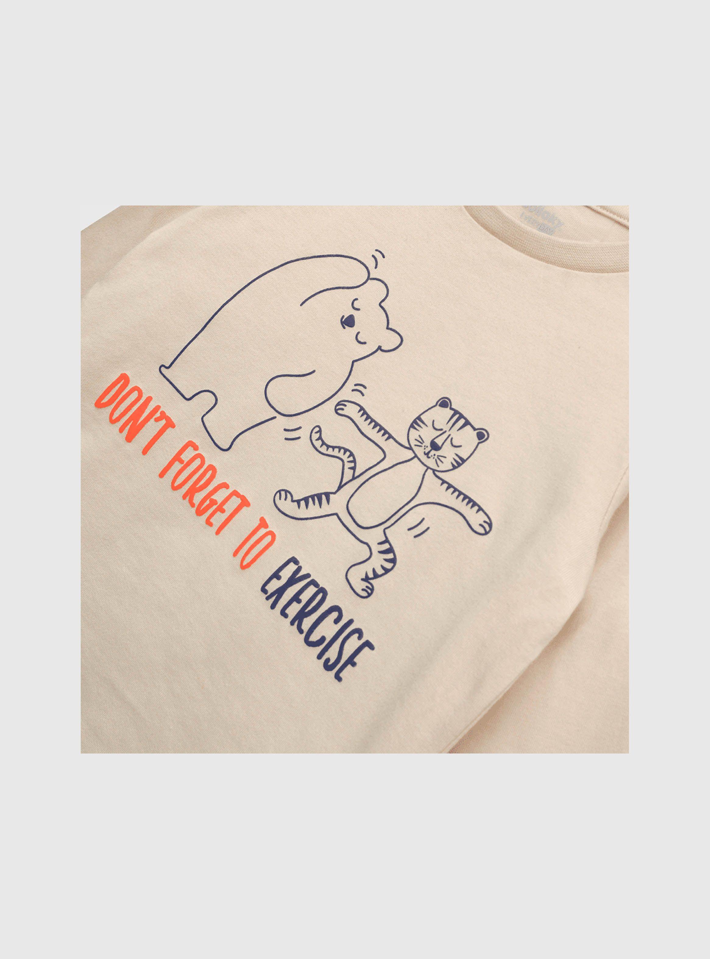 Polera De Bebé Niño Ludica Beige (3 A 36 Meses) Colloky-2