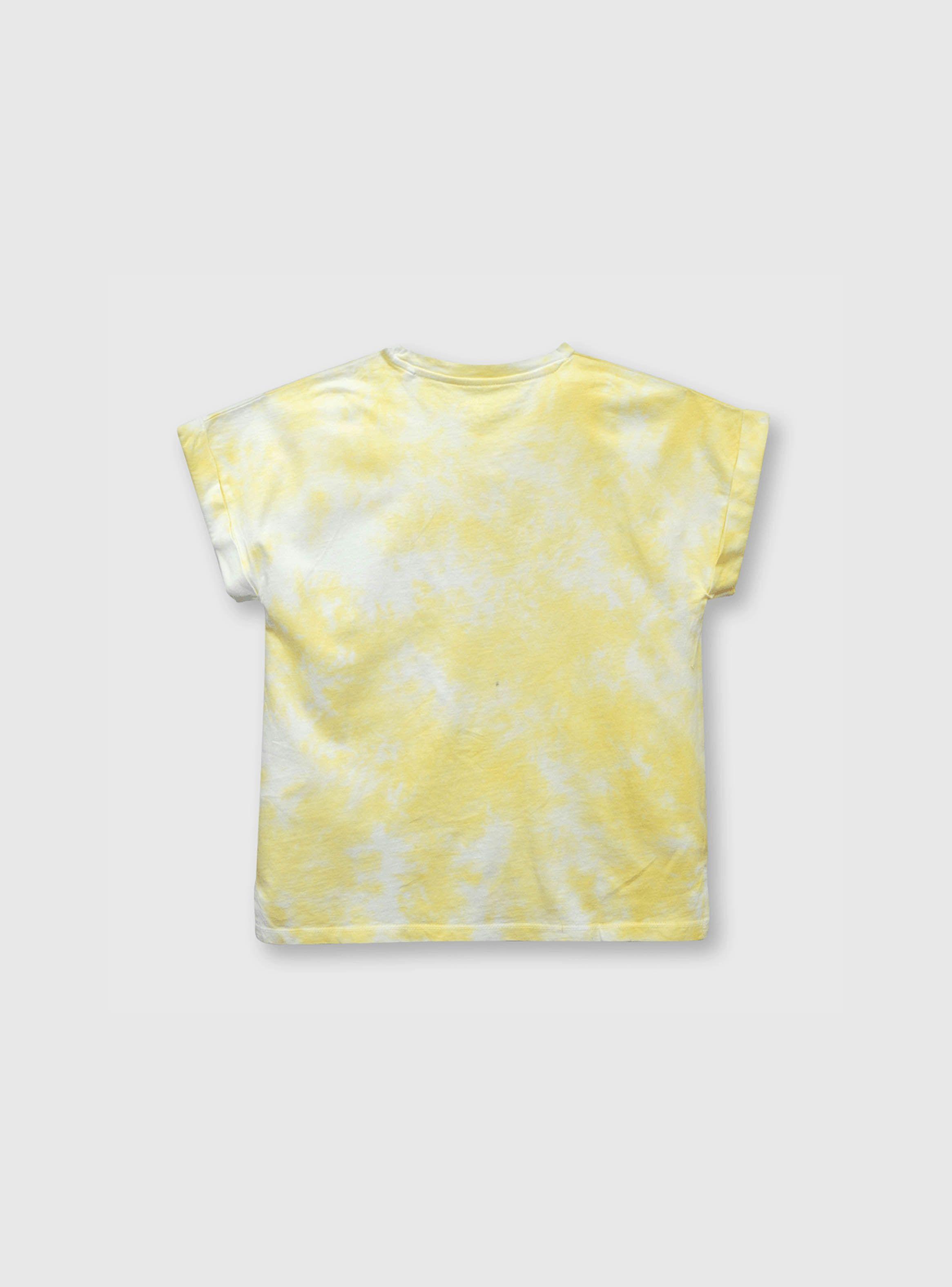 Polera De Niña Palmera Amarillo (2 A 12 Años) Colloky-1