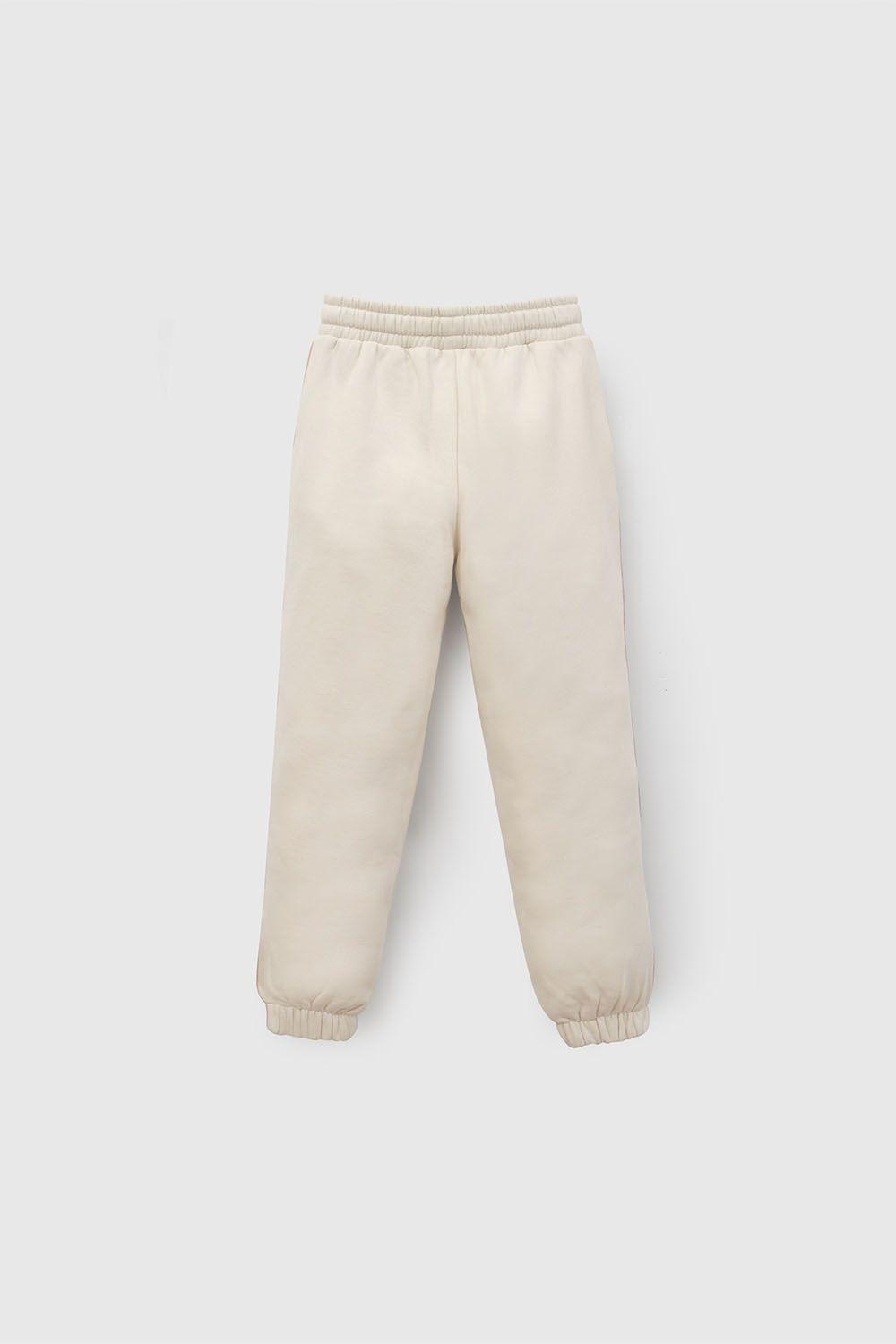 Pantalón Buzo Niña Beige 7823 Colloky-1