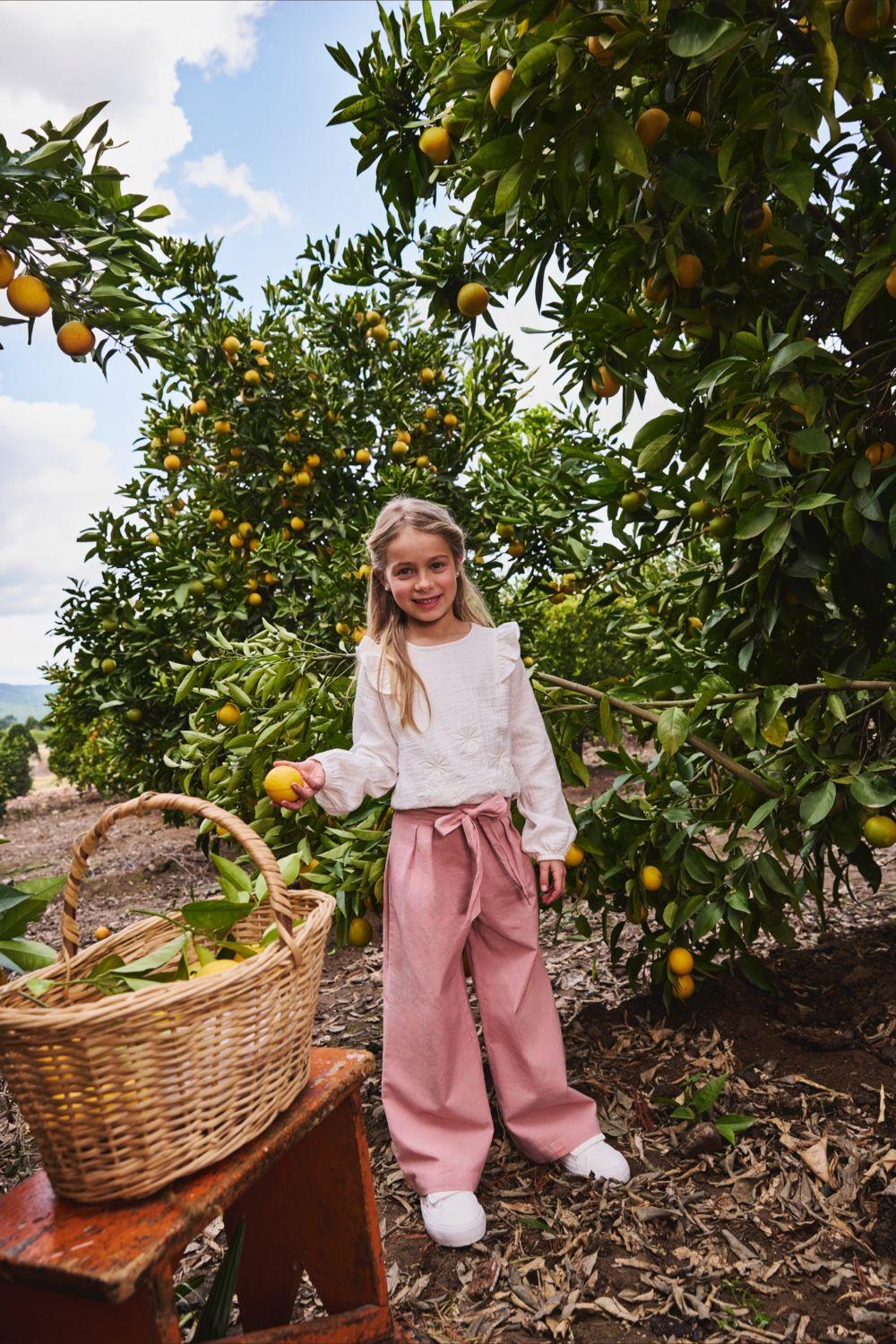 Pantalon culotte niña rosa viejo 3-4A a 12-13A-1
