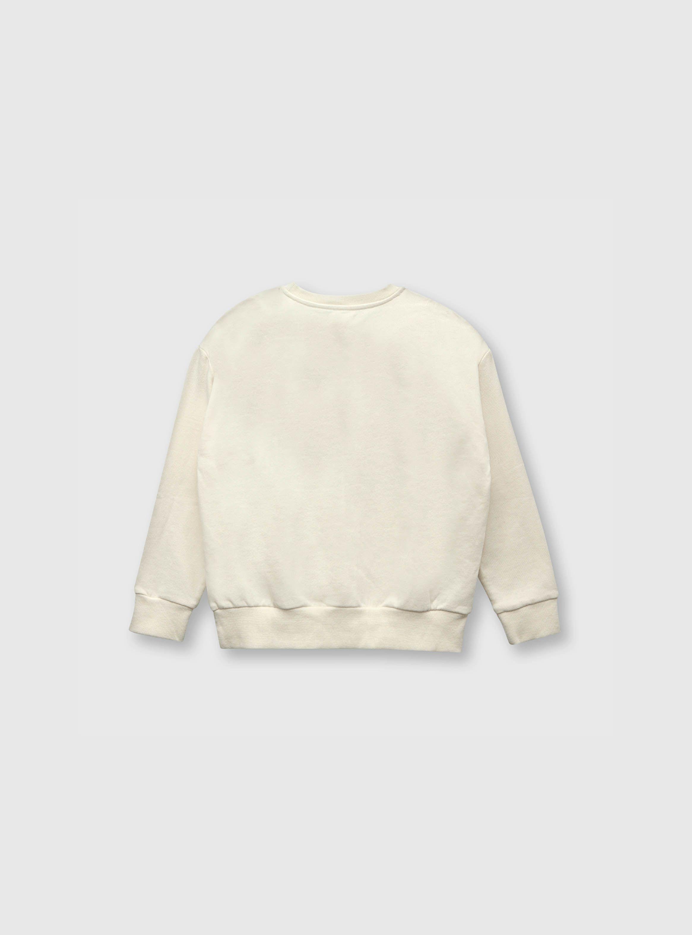 Polerón Niño Tropical Estampado Beige (2 A 12 Años) Colloky-1