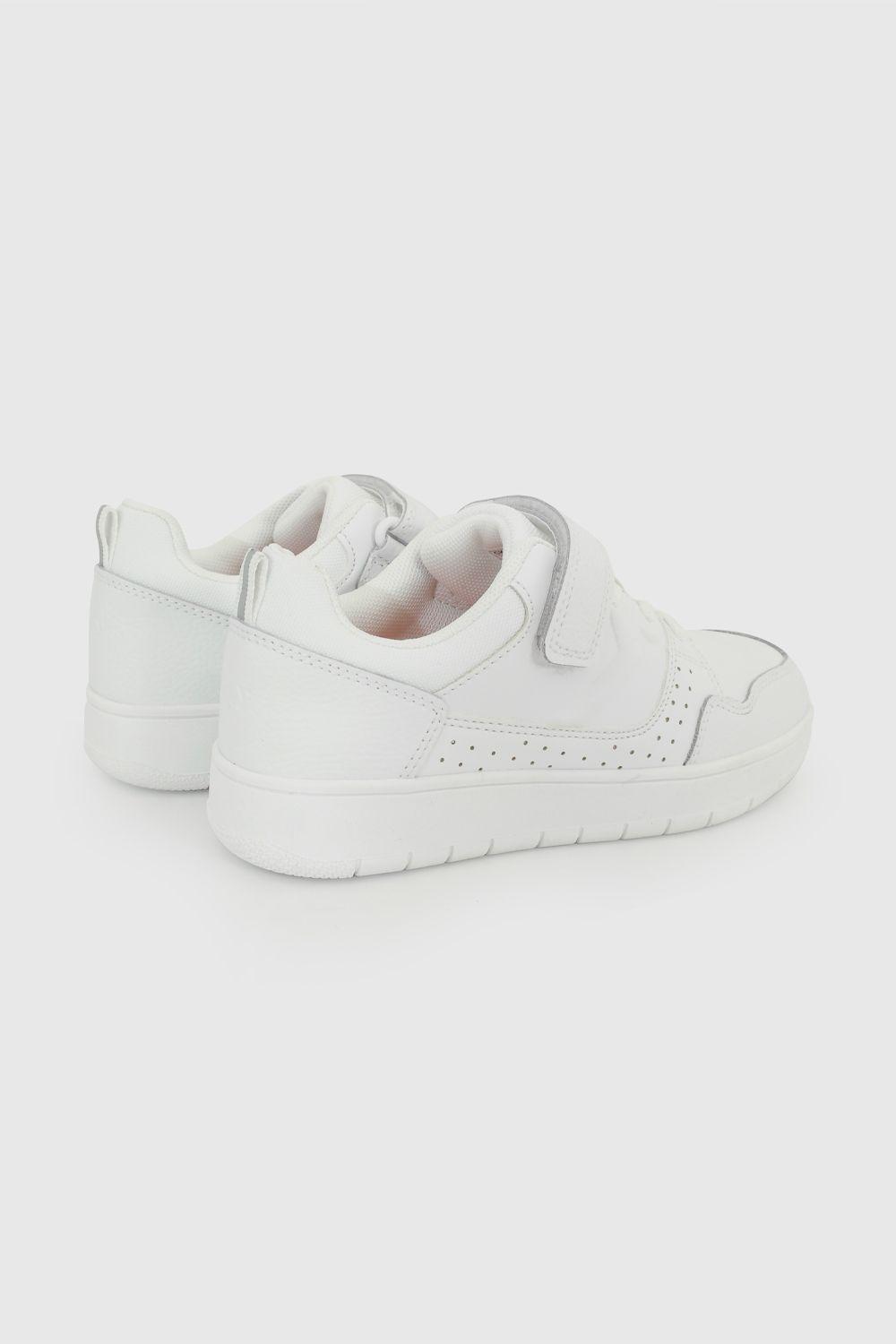 Zapatilla Escolar Blanca 7251 Colloky-5