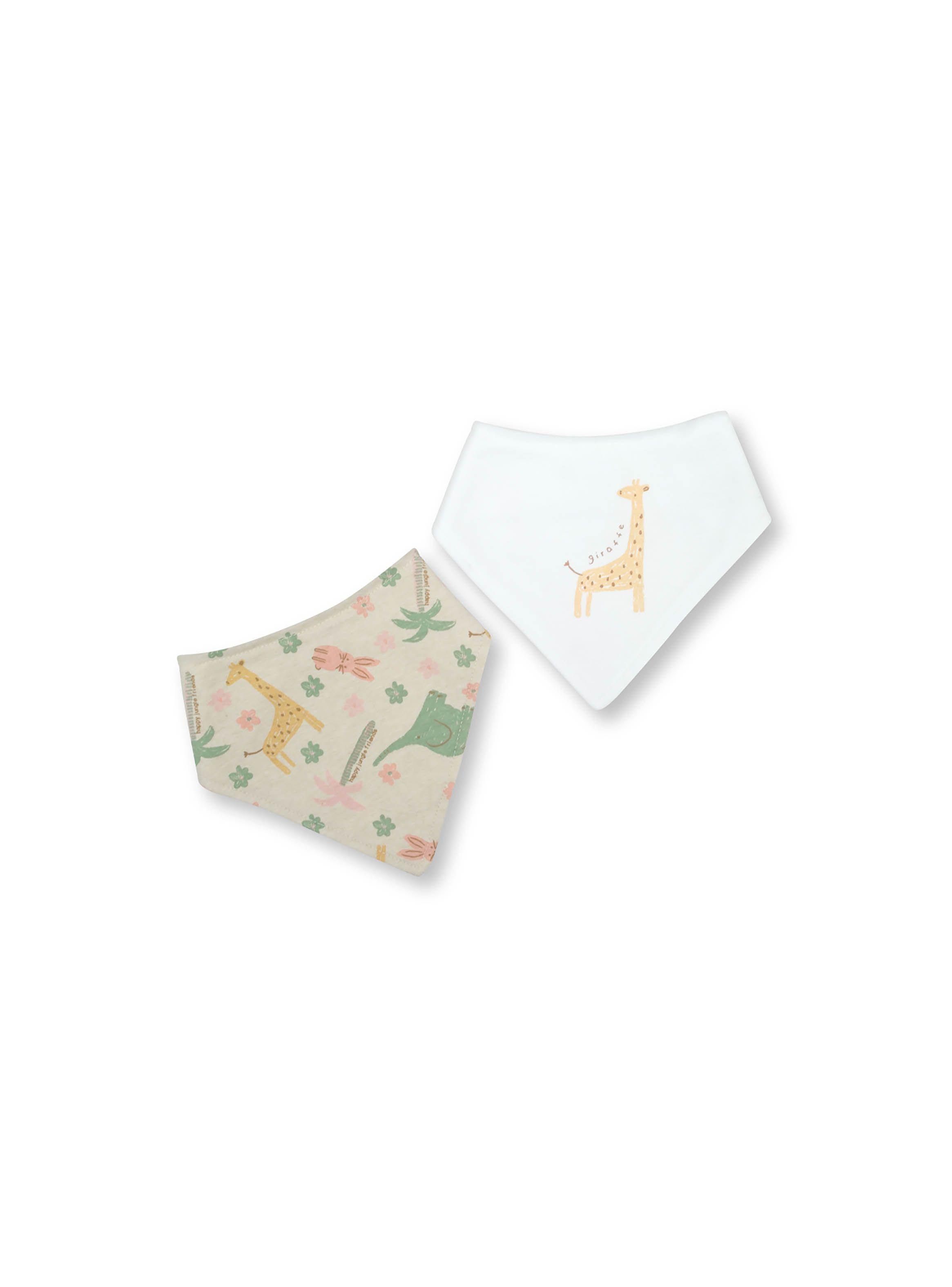 Babero De Bebé Niña 2 Pack Blanco (Talla Única) Colloky-0