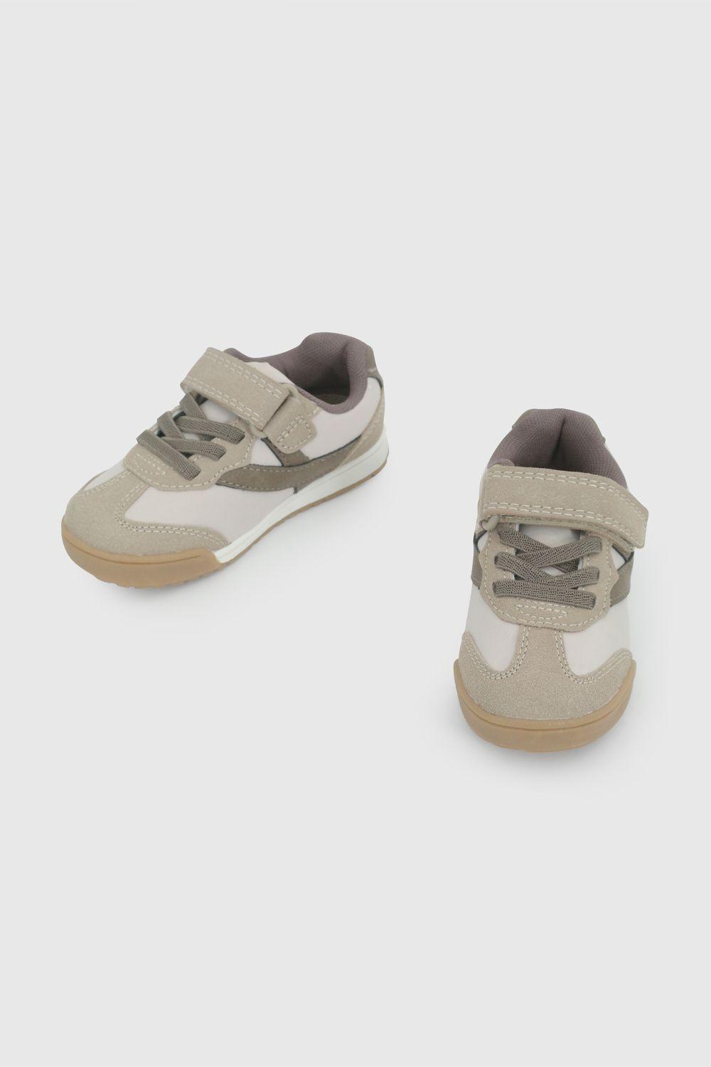 Zapatilla Urbana Beige y Café 47290266V26-4