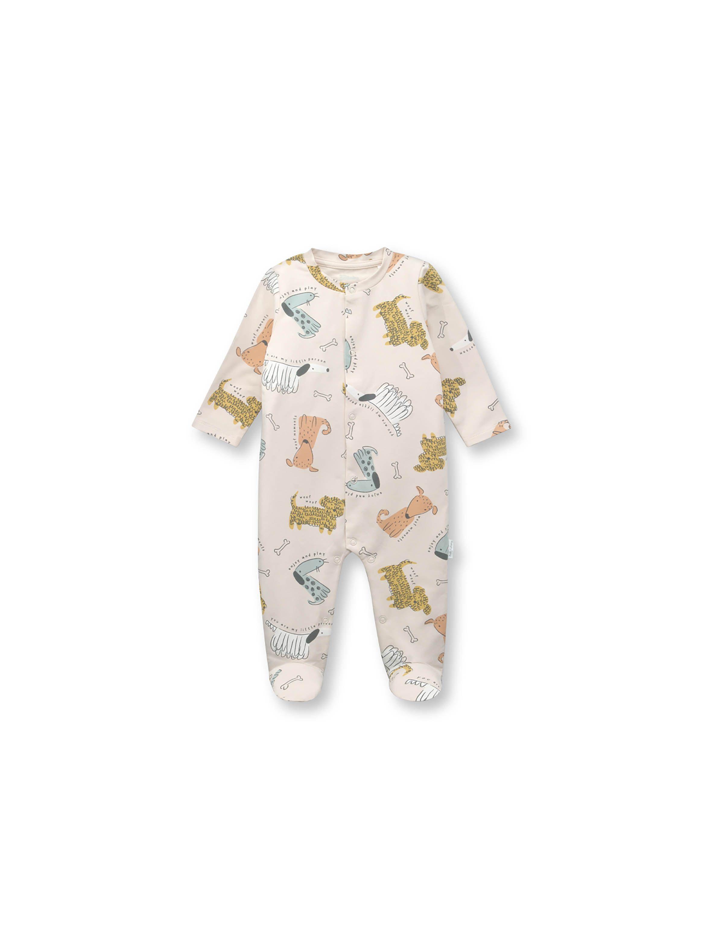 Osito de bebé niño perros beige (0 a 9 meses)-1