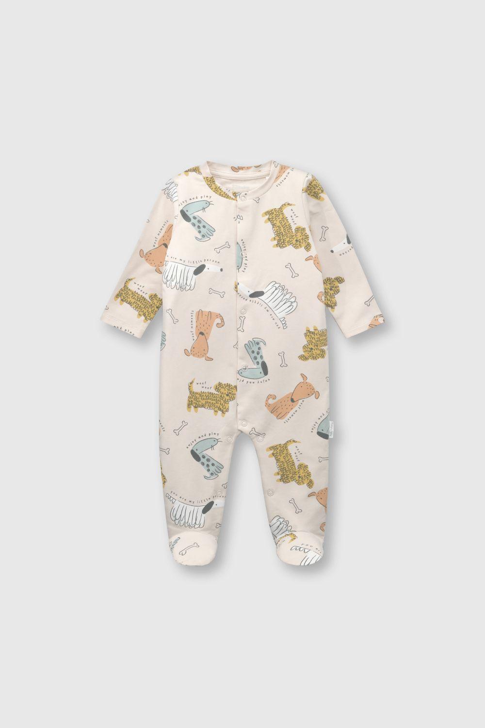 Osito de bebé niño perros beige (0 a 9 meses)-0