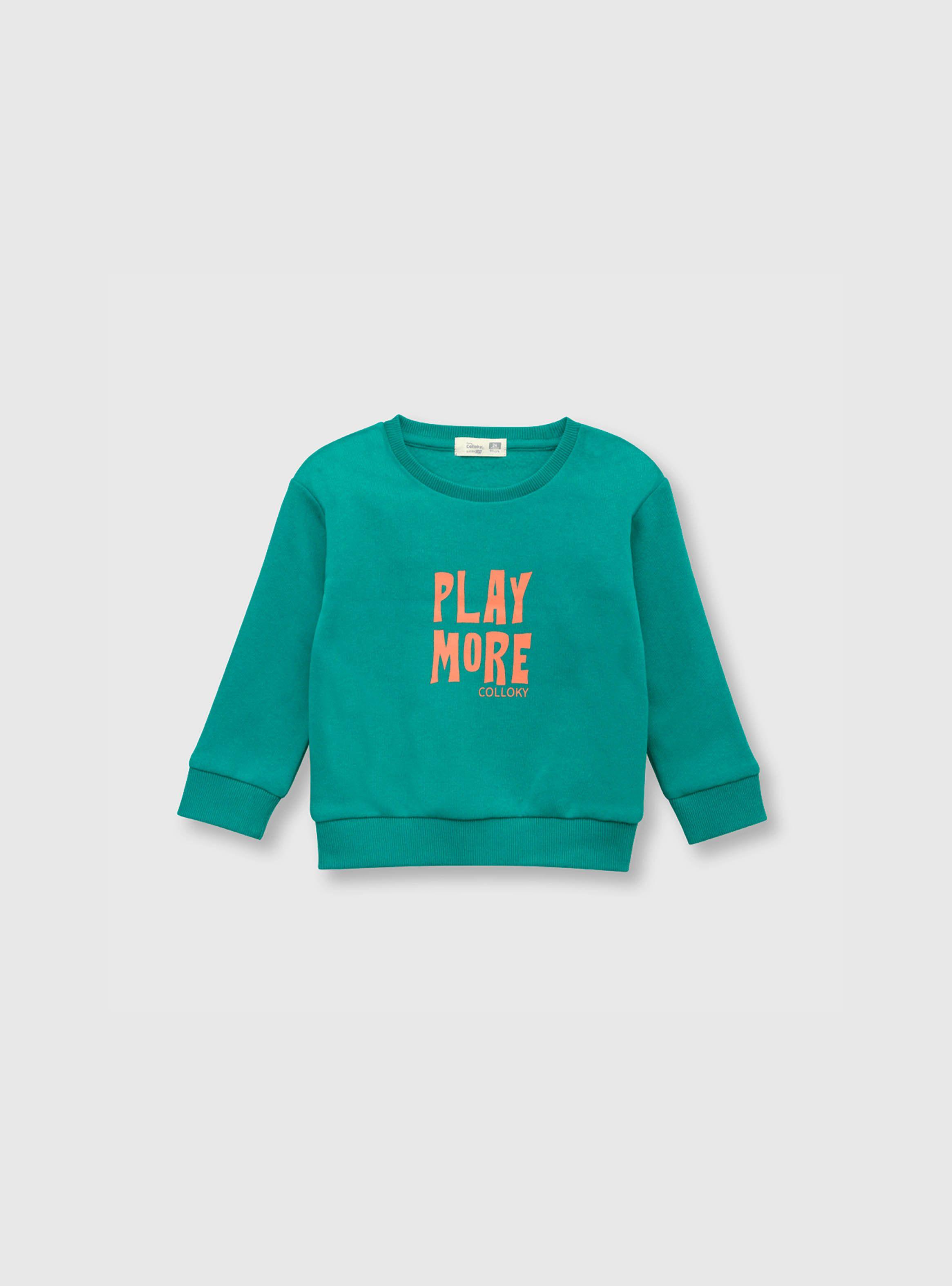 Polerón De Bebé Niño Estampado Verde (3 A 36 Meses) Colloky-0