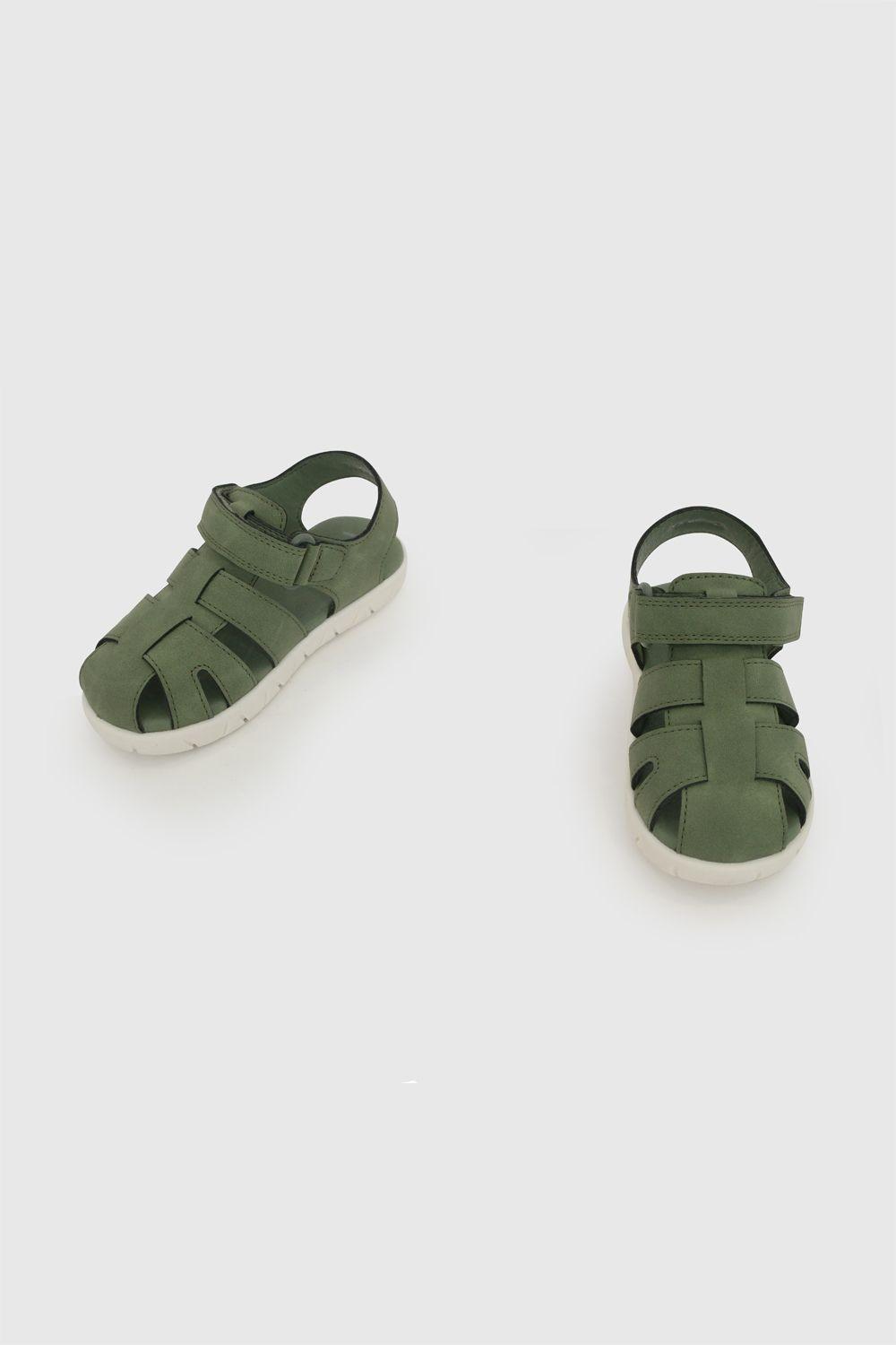 Sandalia niño caminante verde 21-27-3
