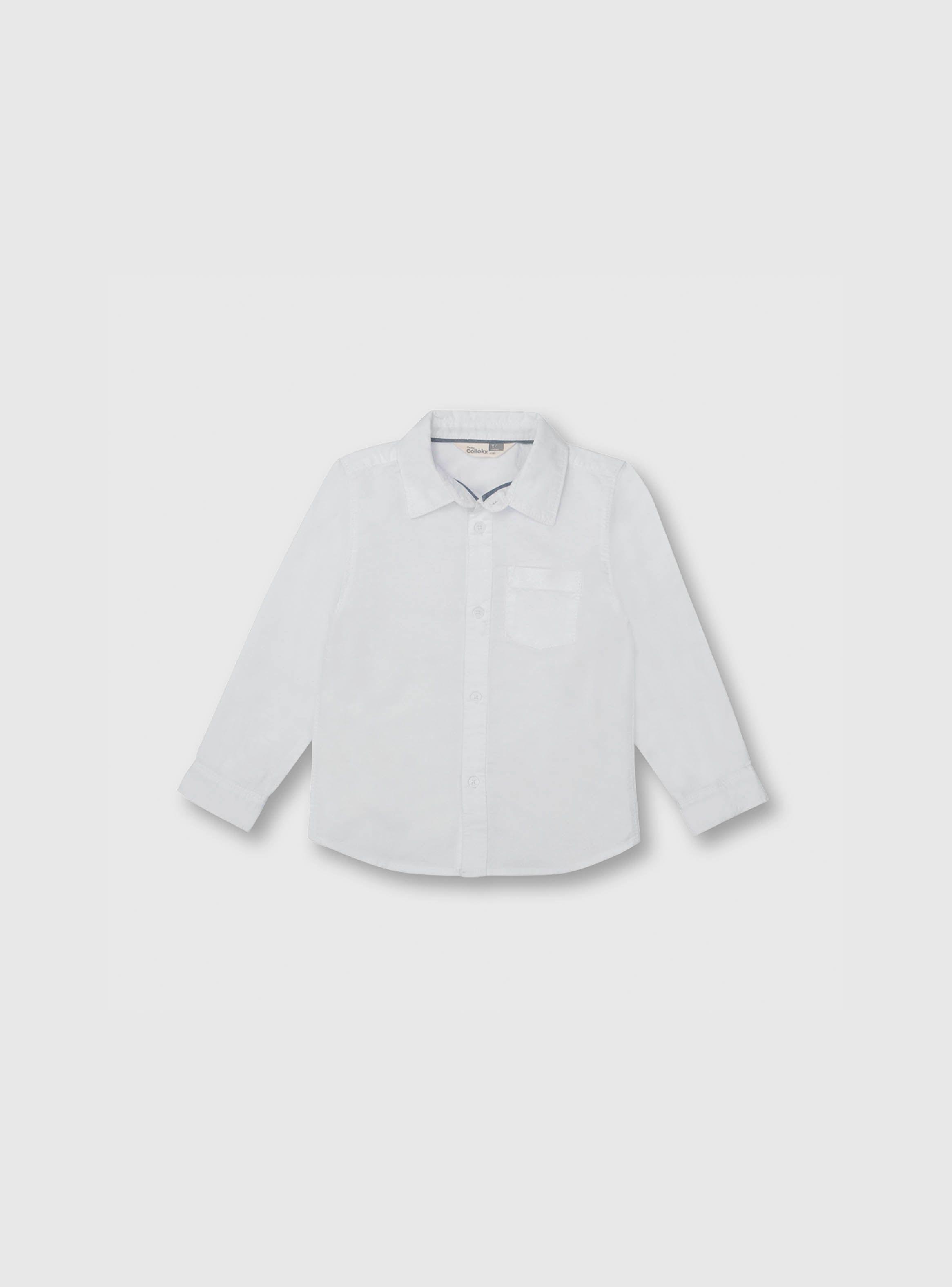 Camisa Clasica Niño Blanco (3 A 36 Meses) Colloky-0