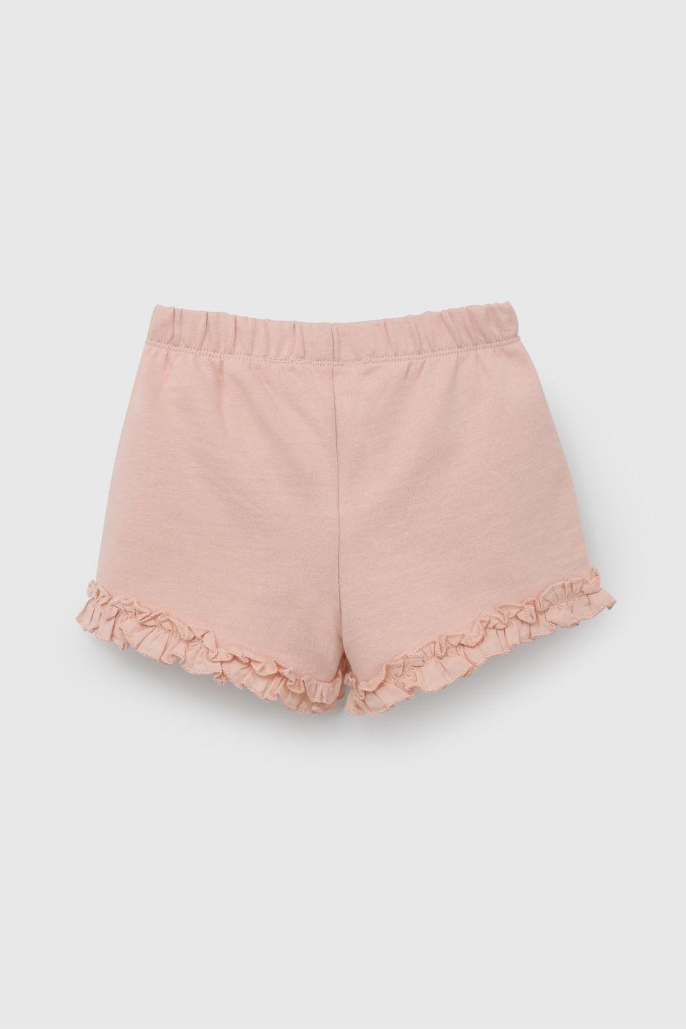 Short Rosado Con Vuelos De Niña SHPO0630V26-1