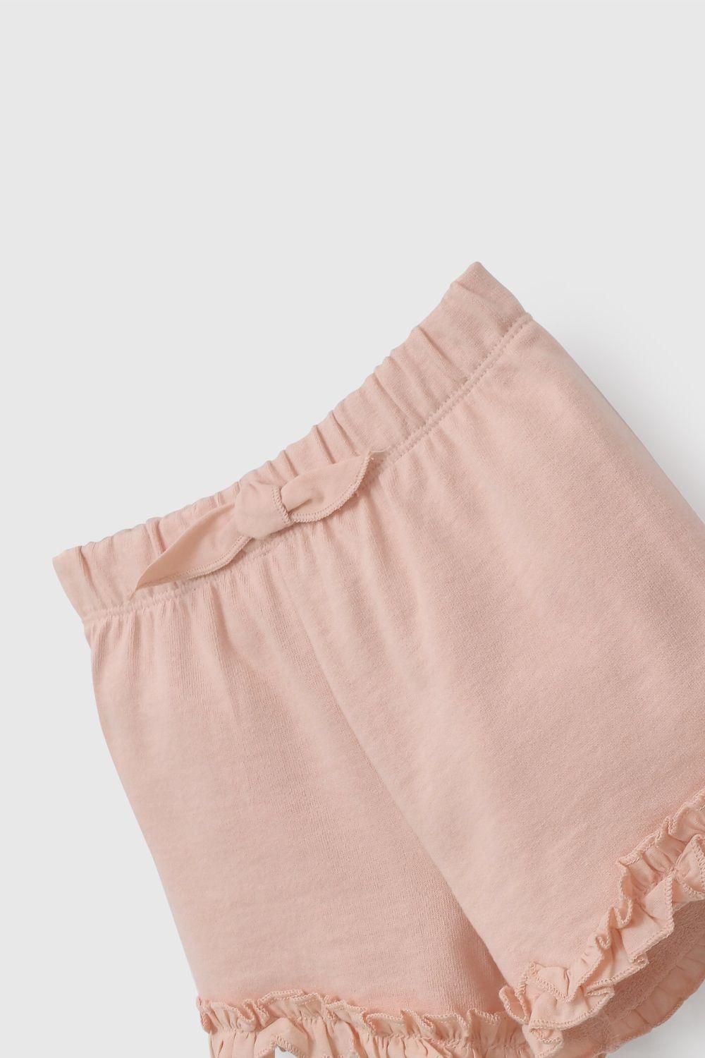 Short Rosado Con Vuelos De Niña SHPO0630V26-2