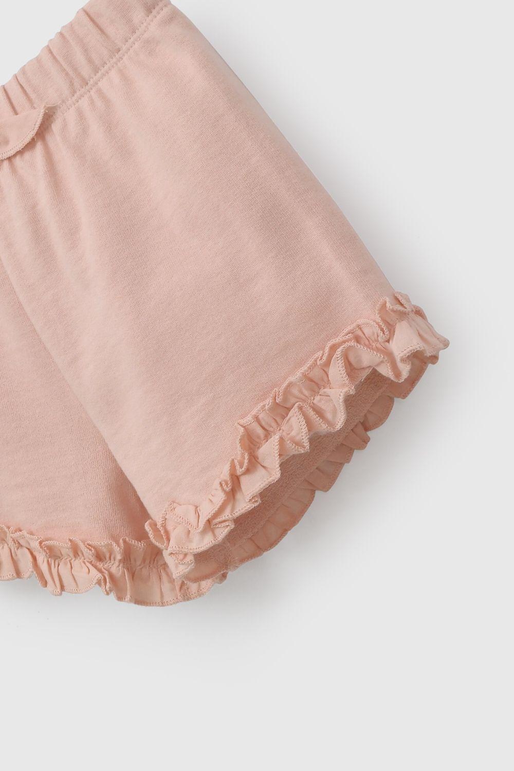 Short Rosado Con Vuelos De Niña SHPO0630V26-3