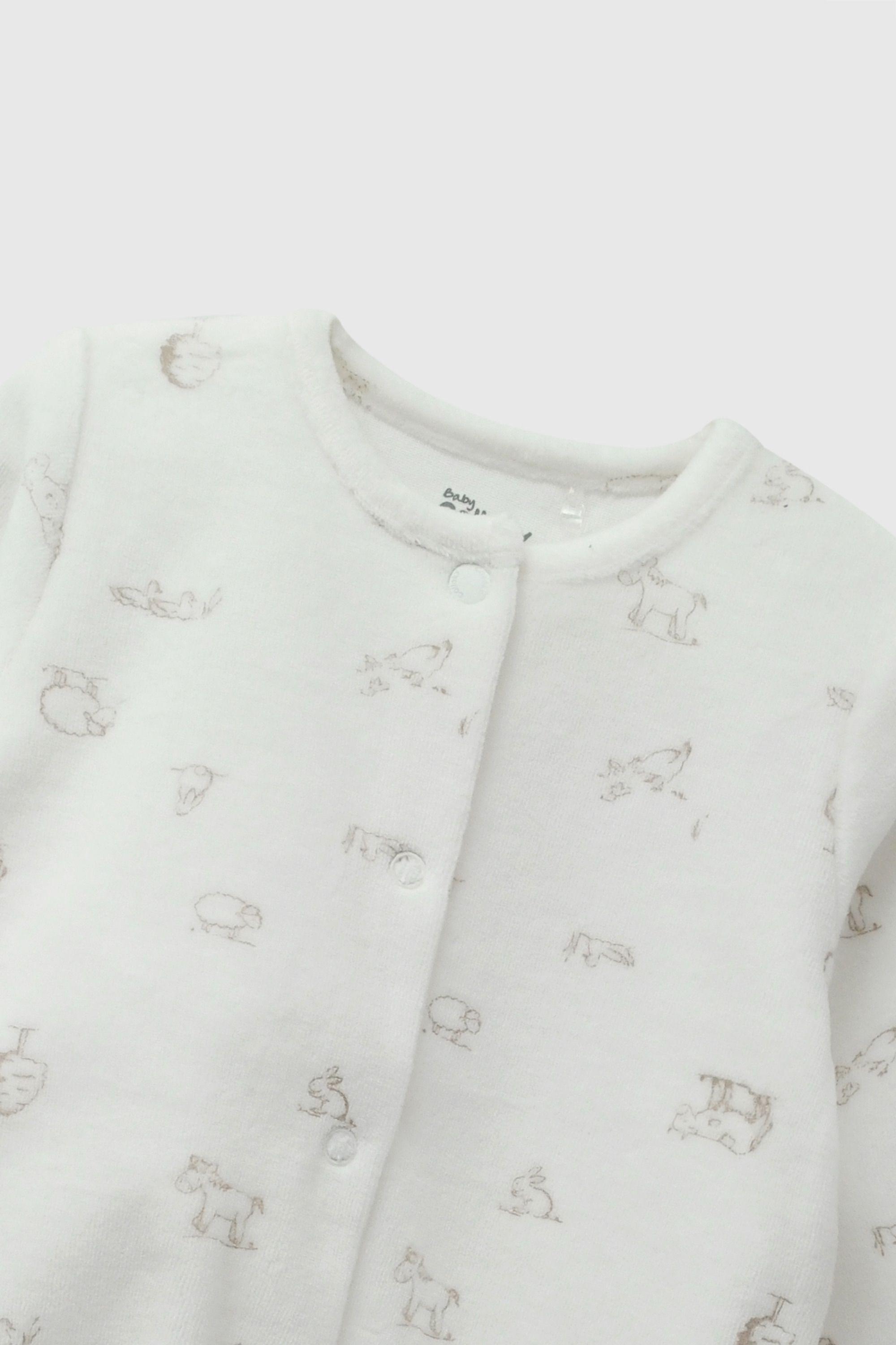 Conjunto Farm Plush Crema Niño Rn a 6-9M Colloky-4