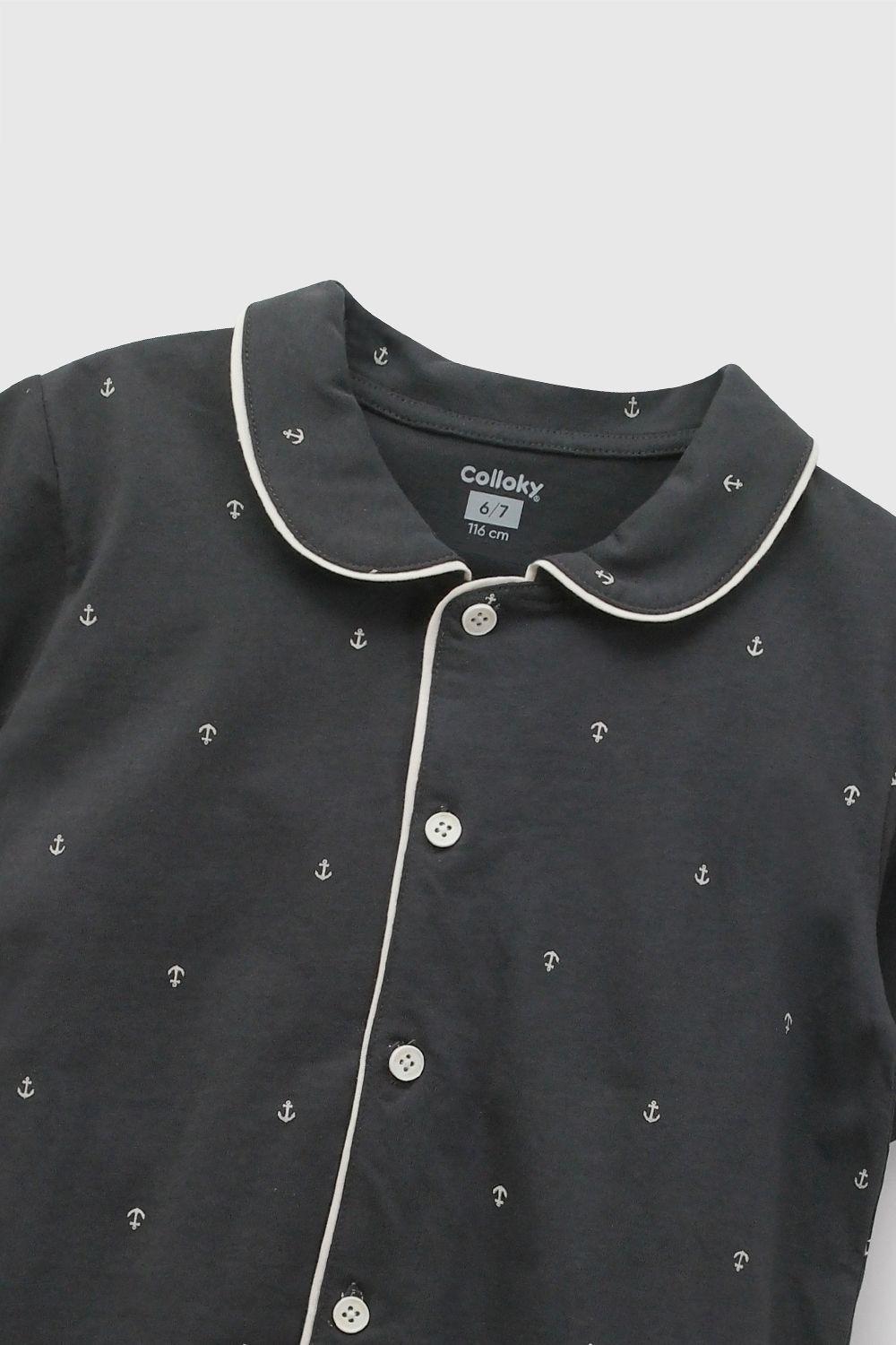 Pijama Algodón Negro Niño 2A a 12A Colloky-3