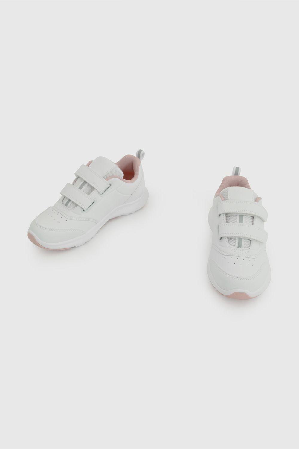 Zapatilla Escolar Detalles Rosados 7267 Colloky-3