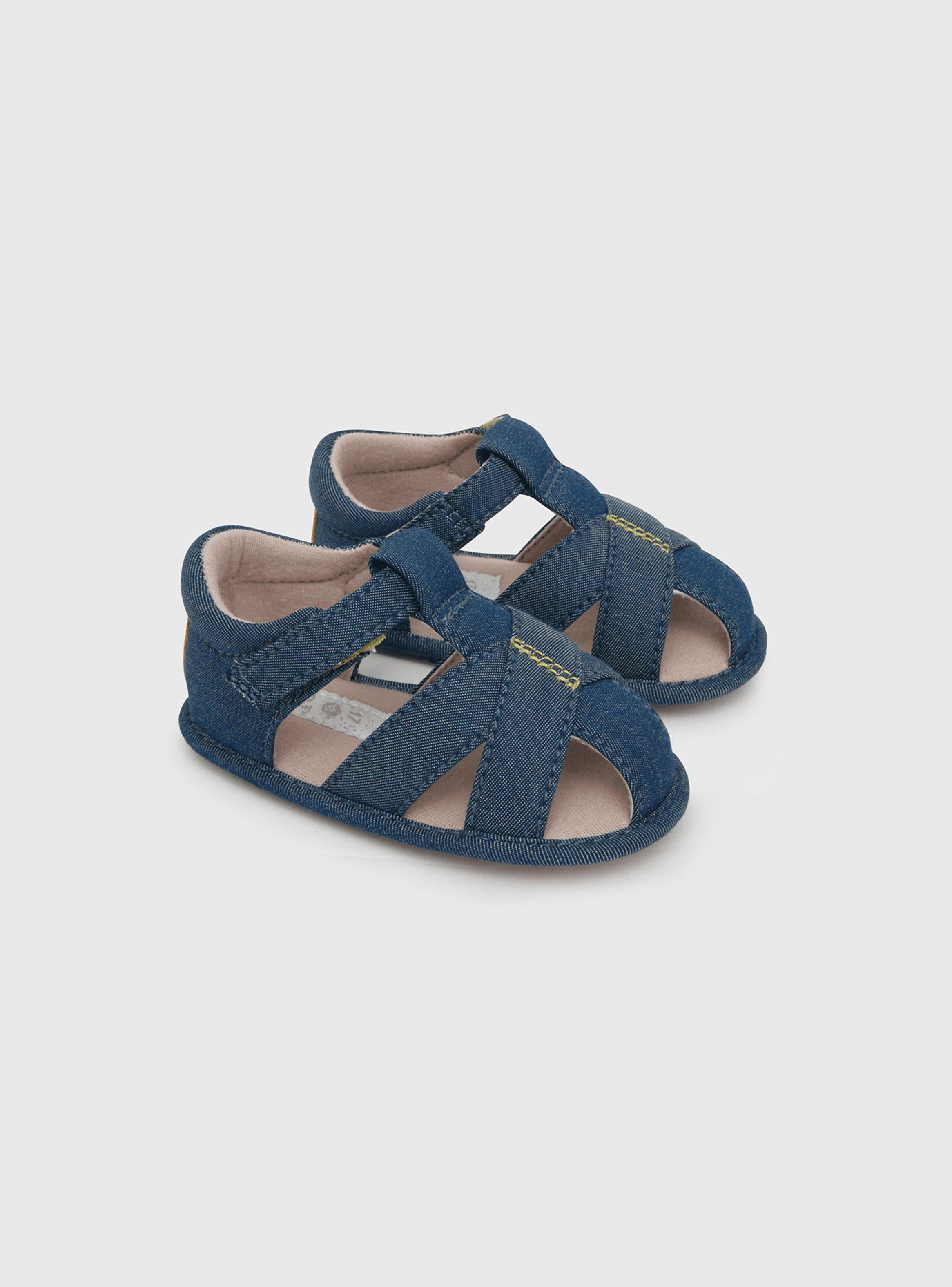 Sandalia Cerrada Cintas Azul (14 A 18) Colloky-0