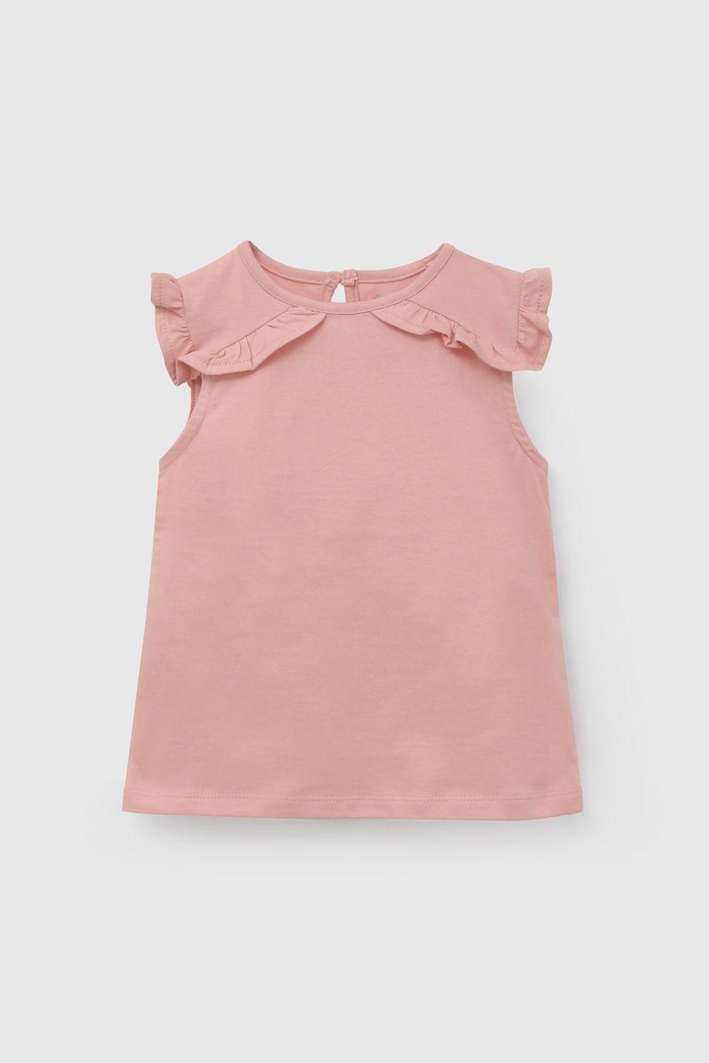 Polera Roja Con Vuelos De Niña POJE8236V26-0