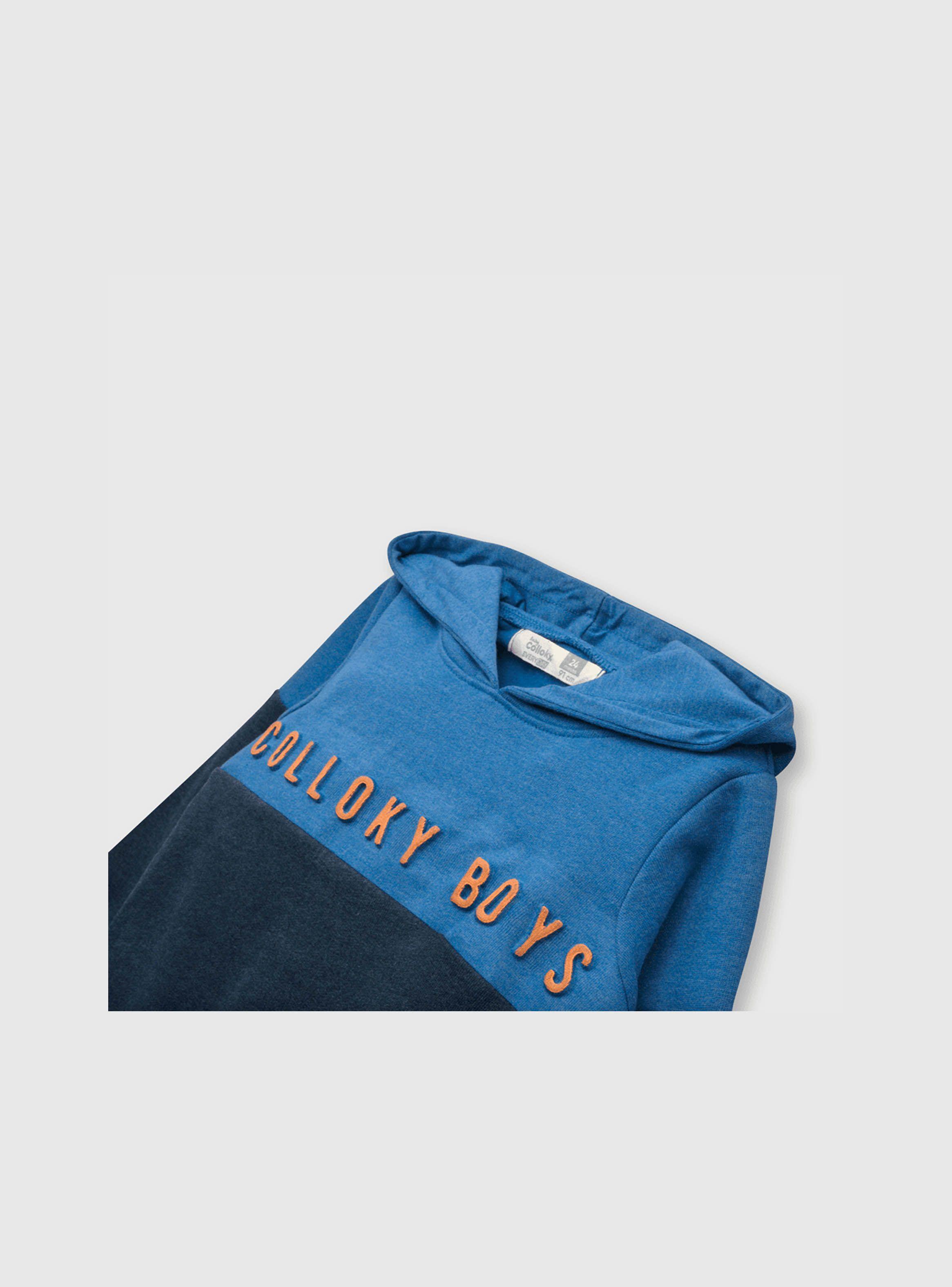 Polerón Bebé Azul Niño Bloques Azul (3 A 36 Meses) Colloky-2