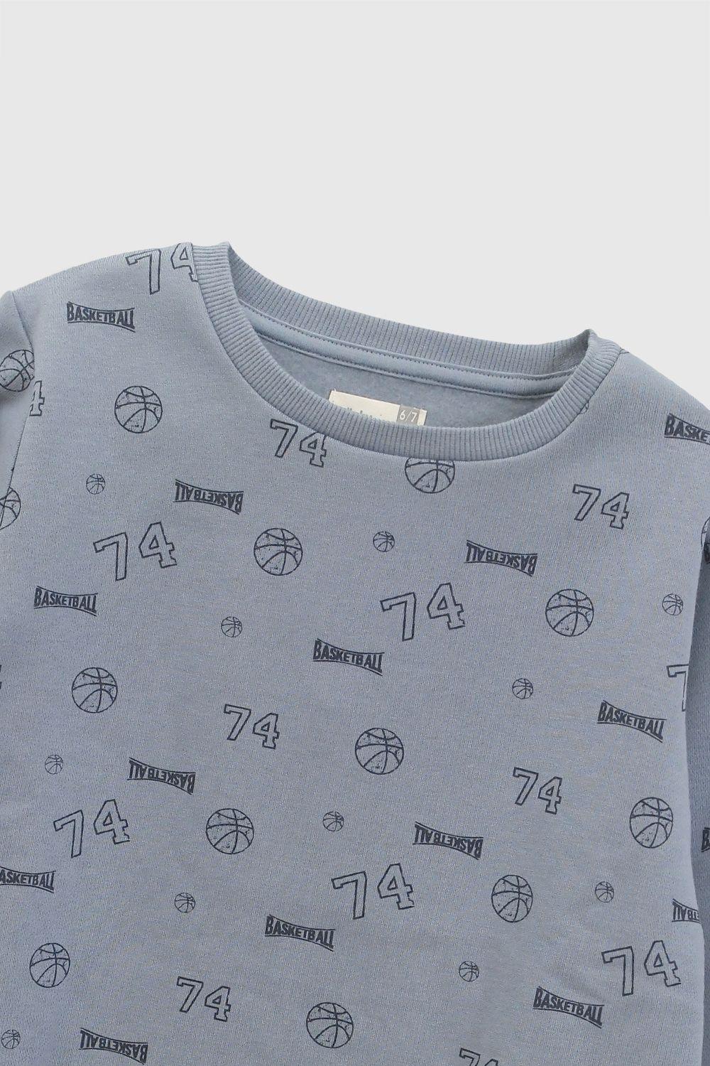 Pijama Niño Gris 7796 Colloky-3