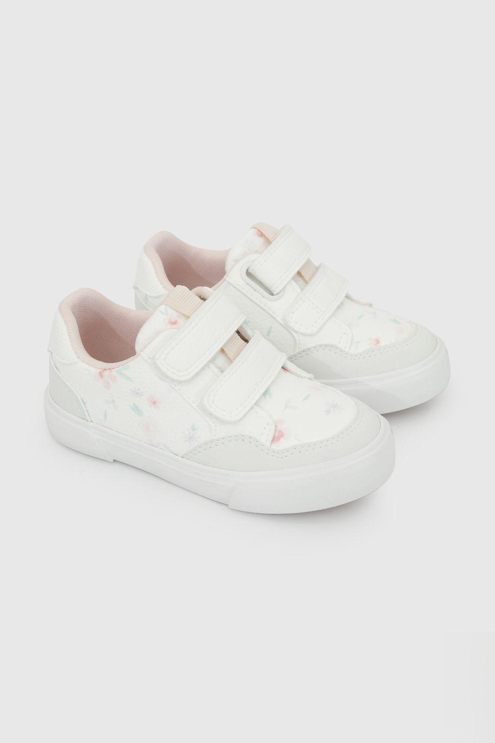 Zapatilla lifestyle urbana niña caminante blanco 21-27-0