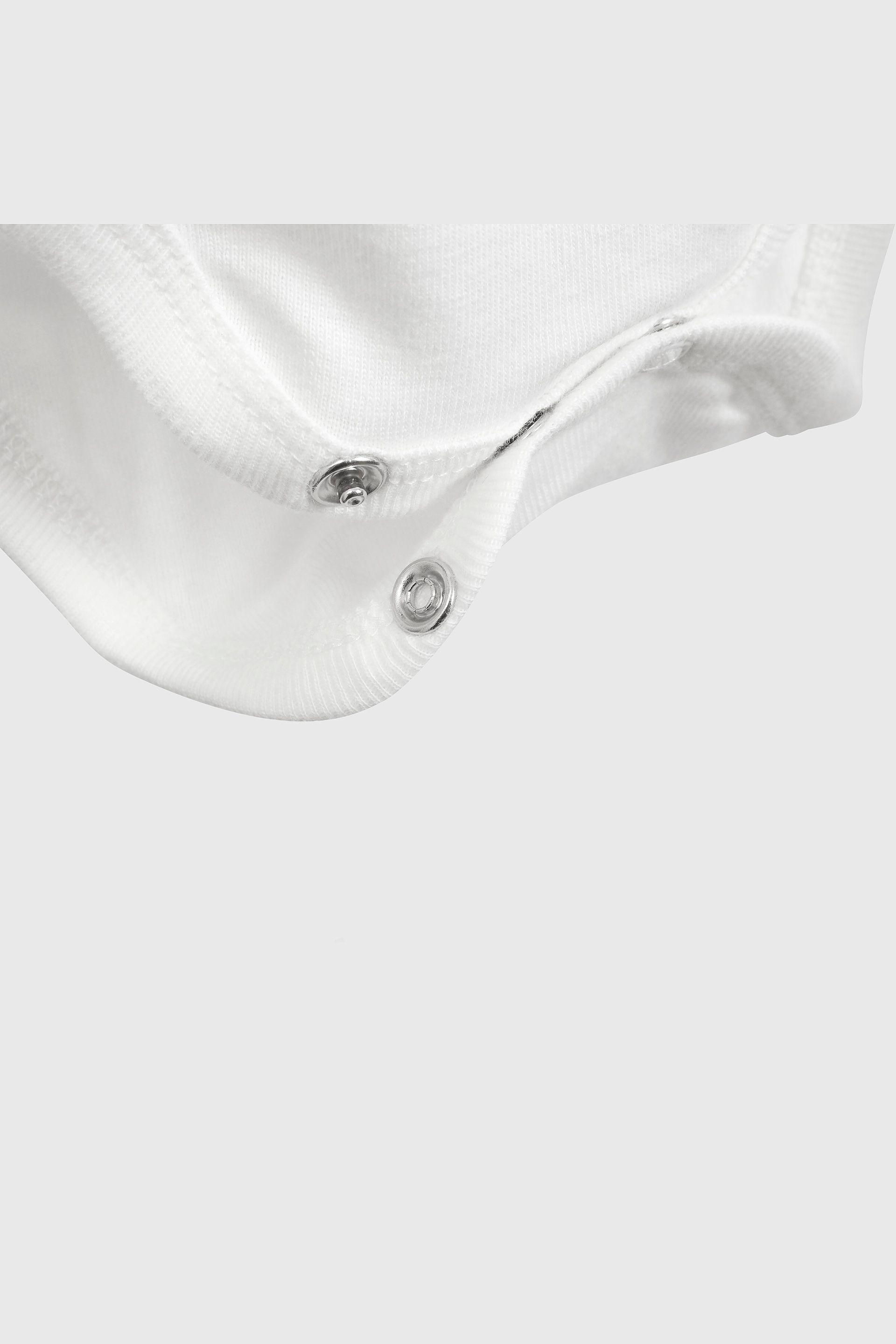 Conjunto Polerón y Bodie Flores de Niña en Polycotton Talla 3/6M a 24/36M 2923-4