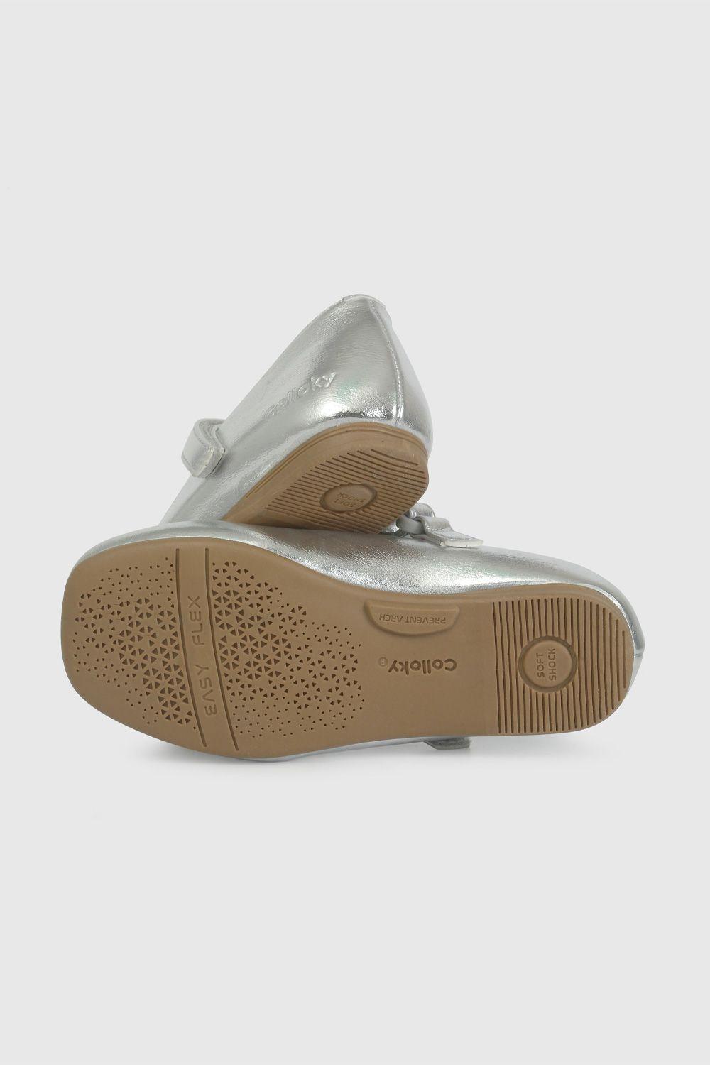 Ballerina Metalizada Plateada 42160208V26-2