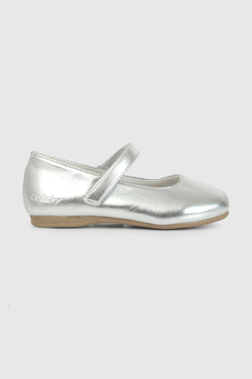 Ballerina Niña Plateado Metalico 57372 Colloky-2