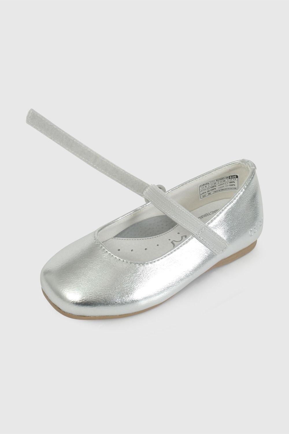 Ballerina Niña Plateado Metalico 57372 Colloky-6