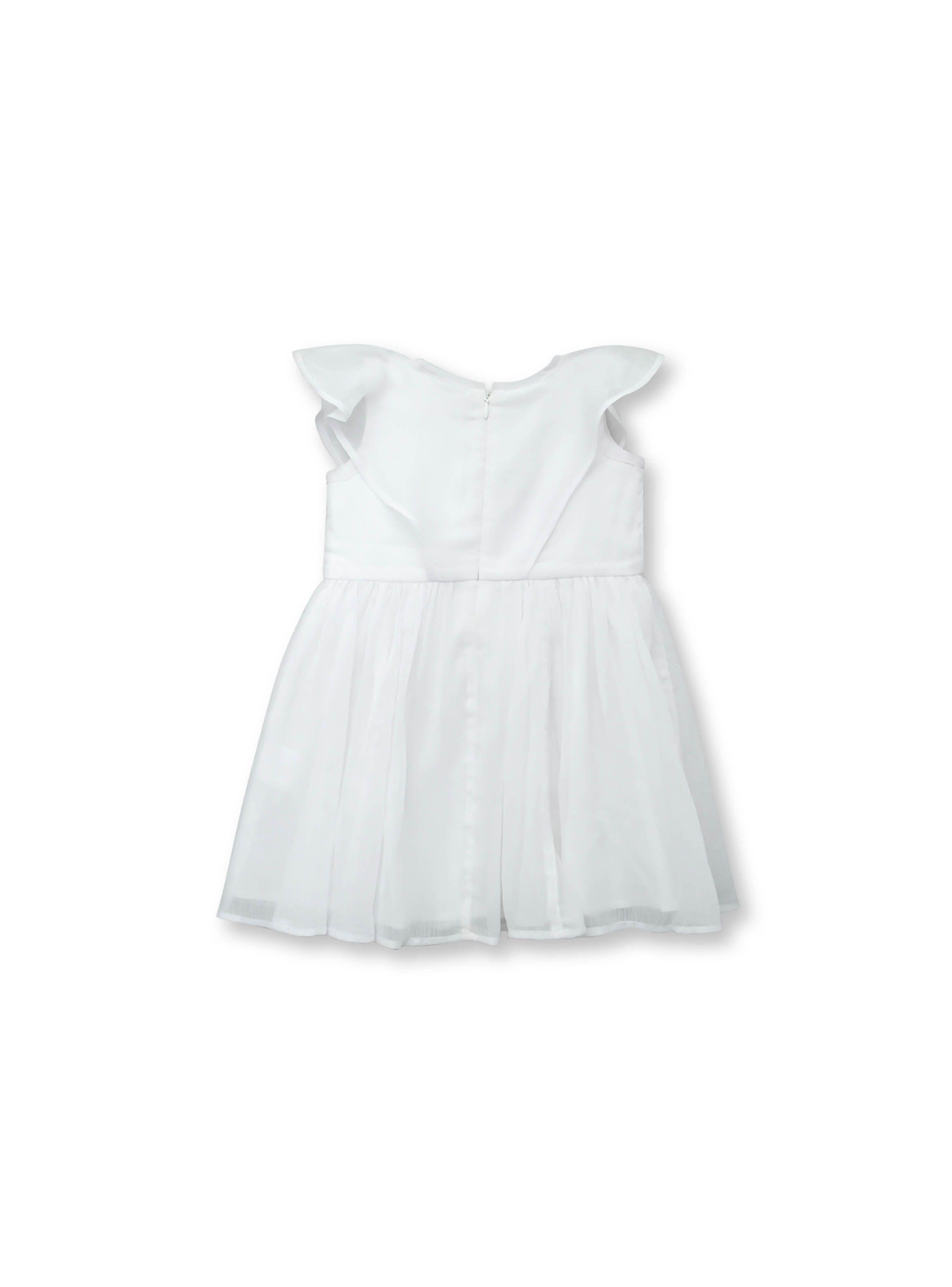 Vestido Bebé Niña Blanco (3 A 36 Meses) Colloky-1