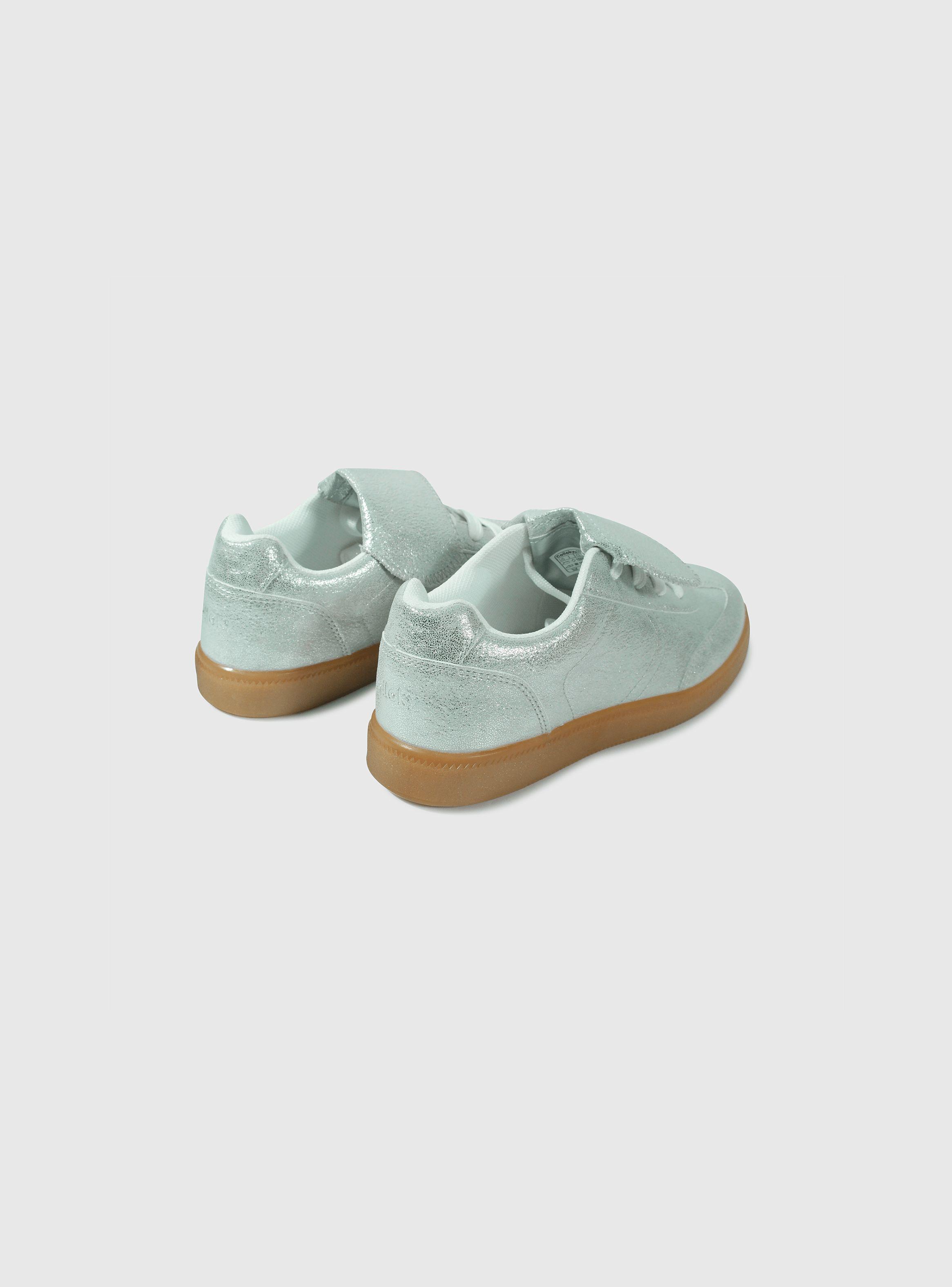 Zapatilla Niña Gris Espejado Plata 55897 Colloky-4