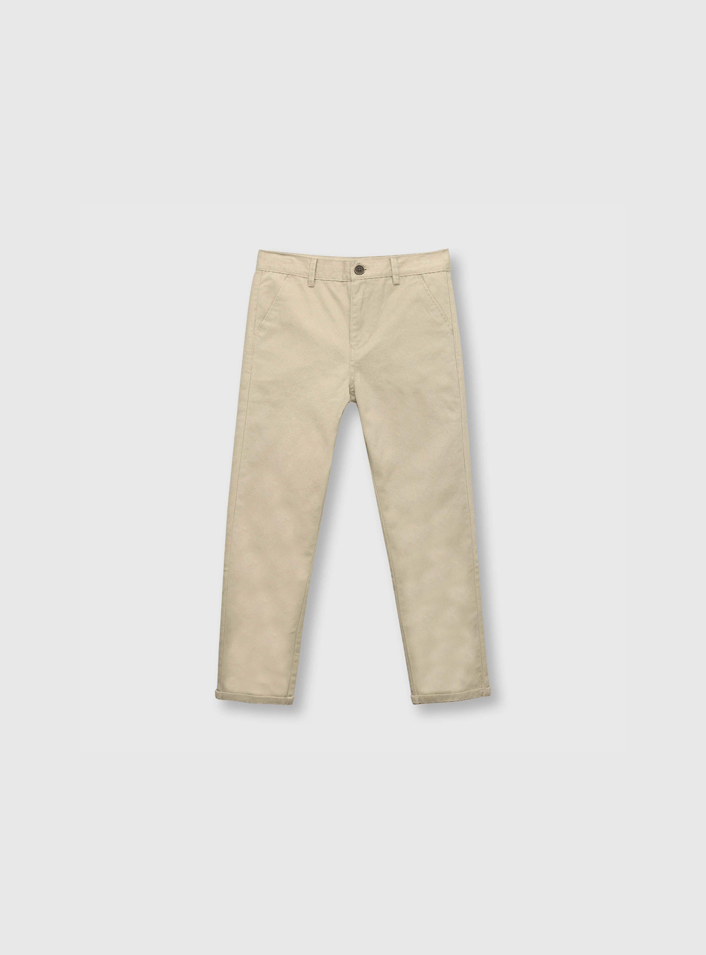 Pantalón Niño Clasico Beige (2 A 12 Años) Colloky-0