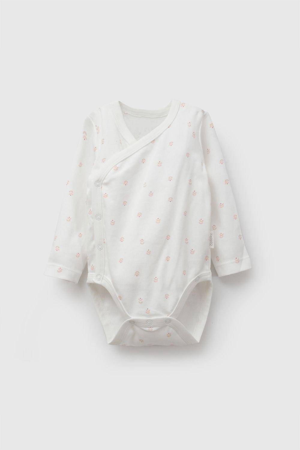Pack 3 Body Algodón Rosado Niña 0M a 18/24M Colloky-3