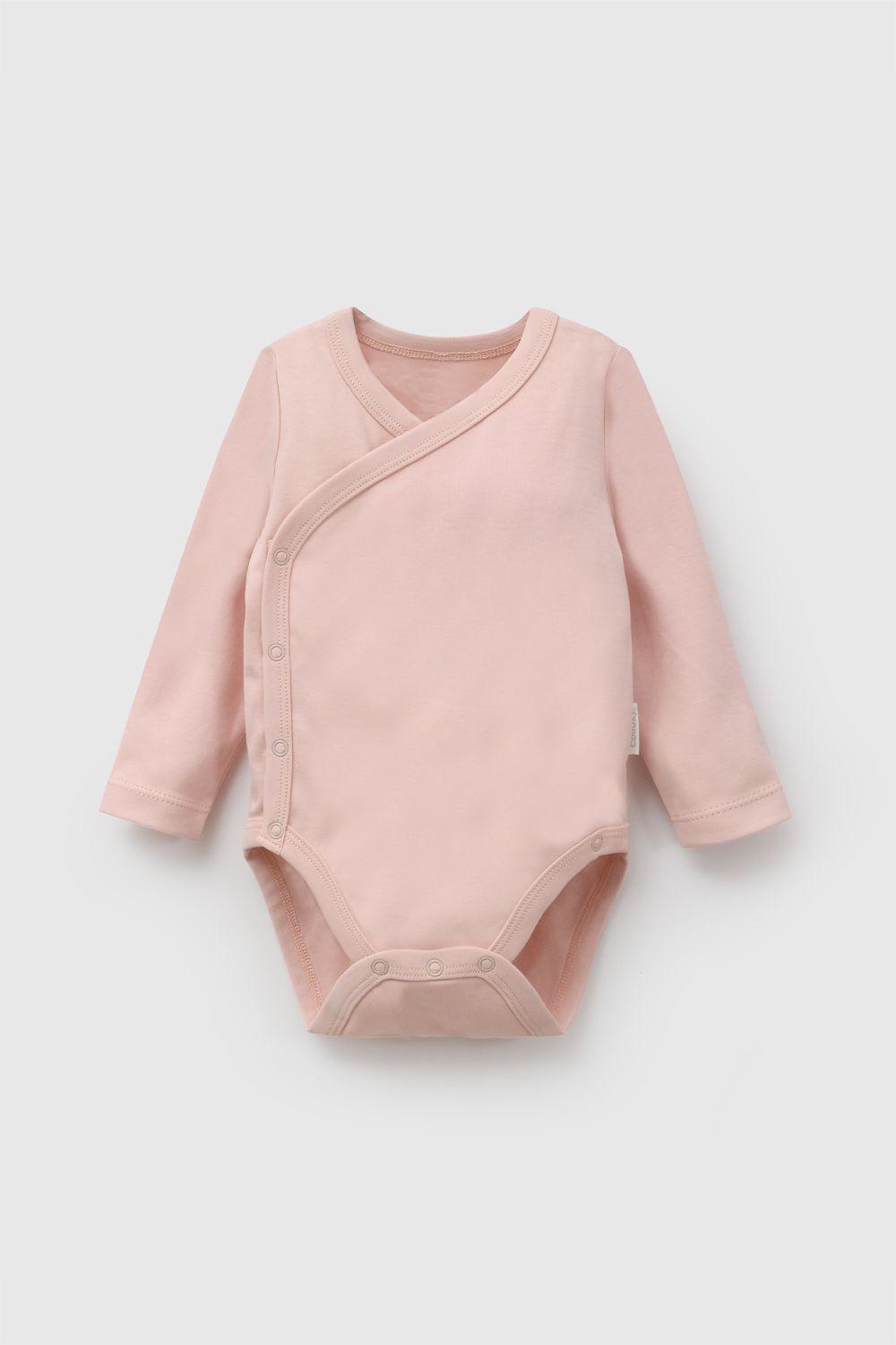 Pack 3 Body Algodón Rosado Niña 0M a 18/24M Colloky-4