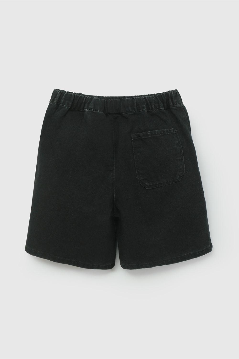 Bermuda Jeans Negra  De Niño BDME0502V26-1