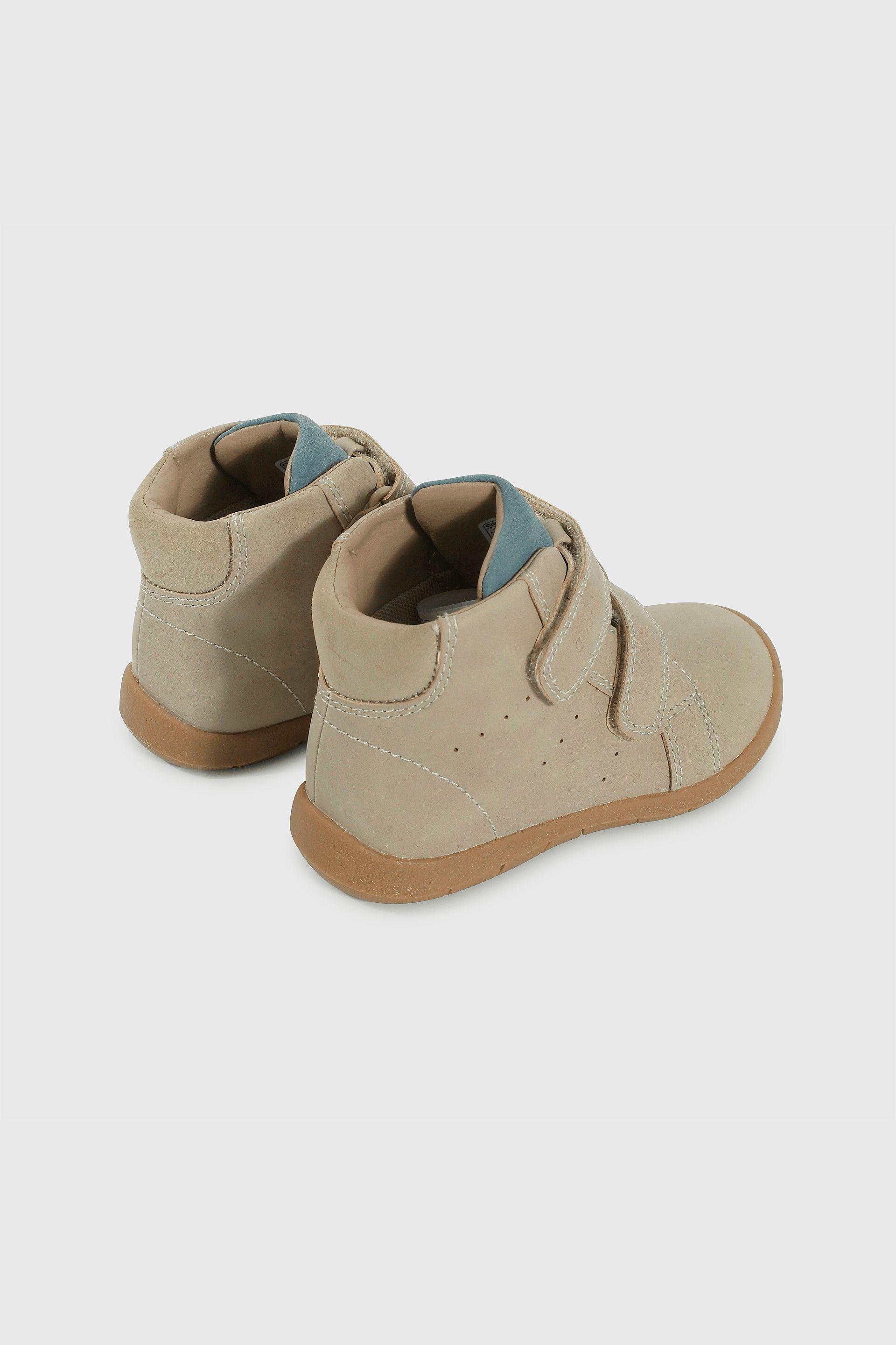 Botín Caminante caña media para Niño de 12 a 4 Años Café con Velcro-4