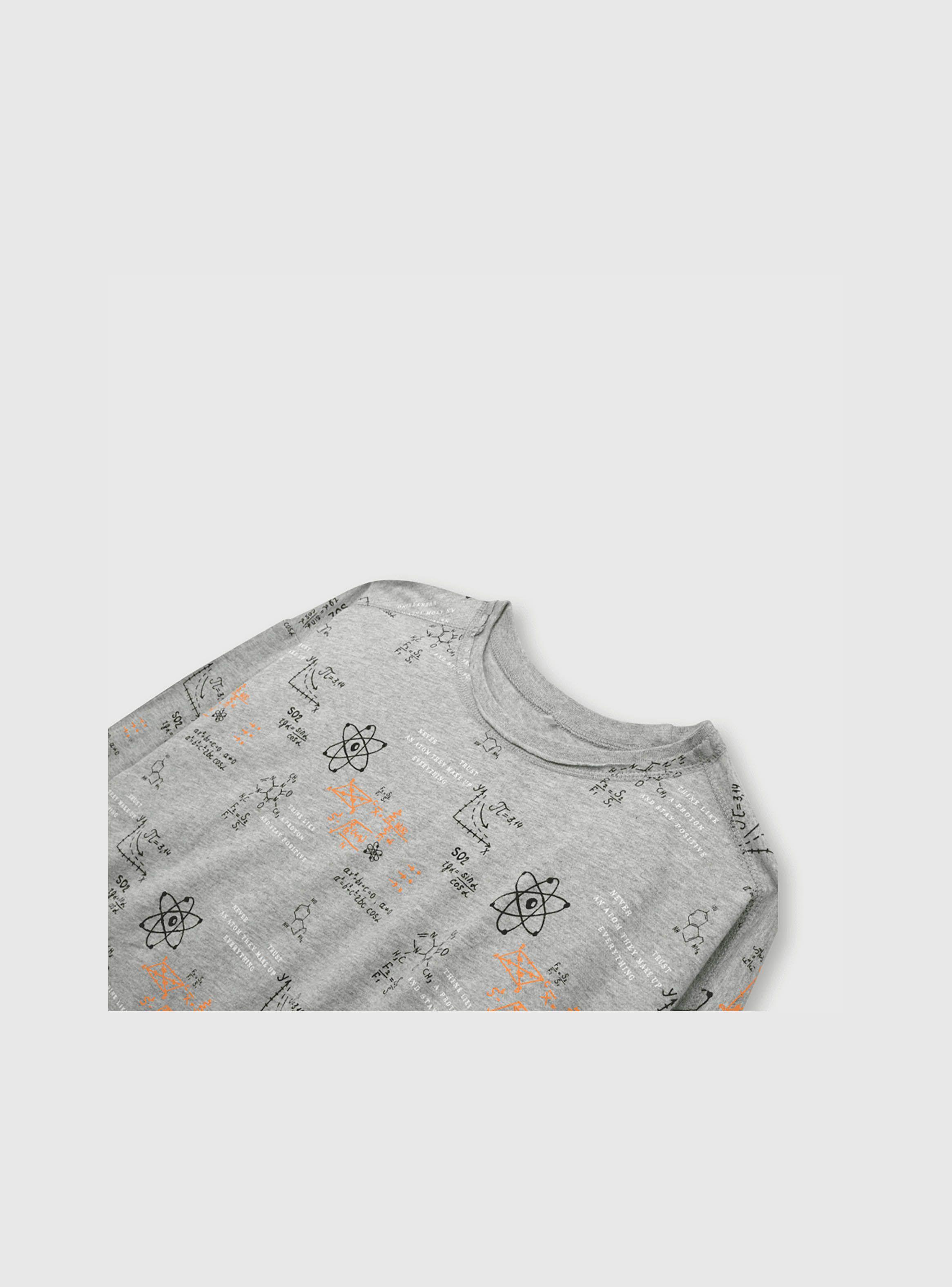 Polera De Niño Cientifica Gris (2 A 12 Años) Colloky-2