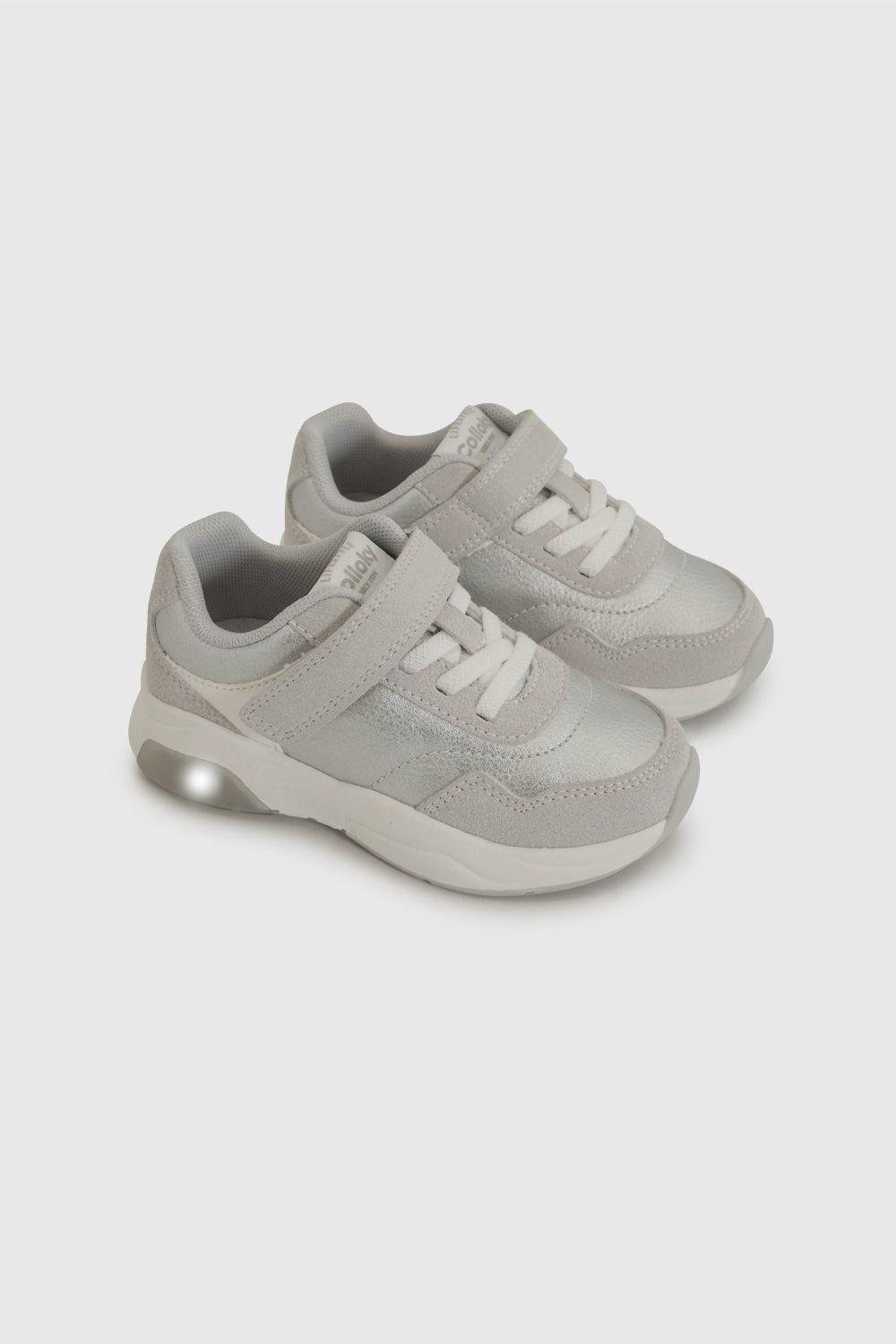 Zapatilla Niña Plateado 8080 Colloky-0