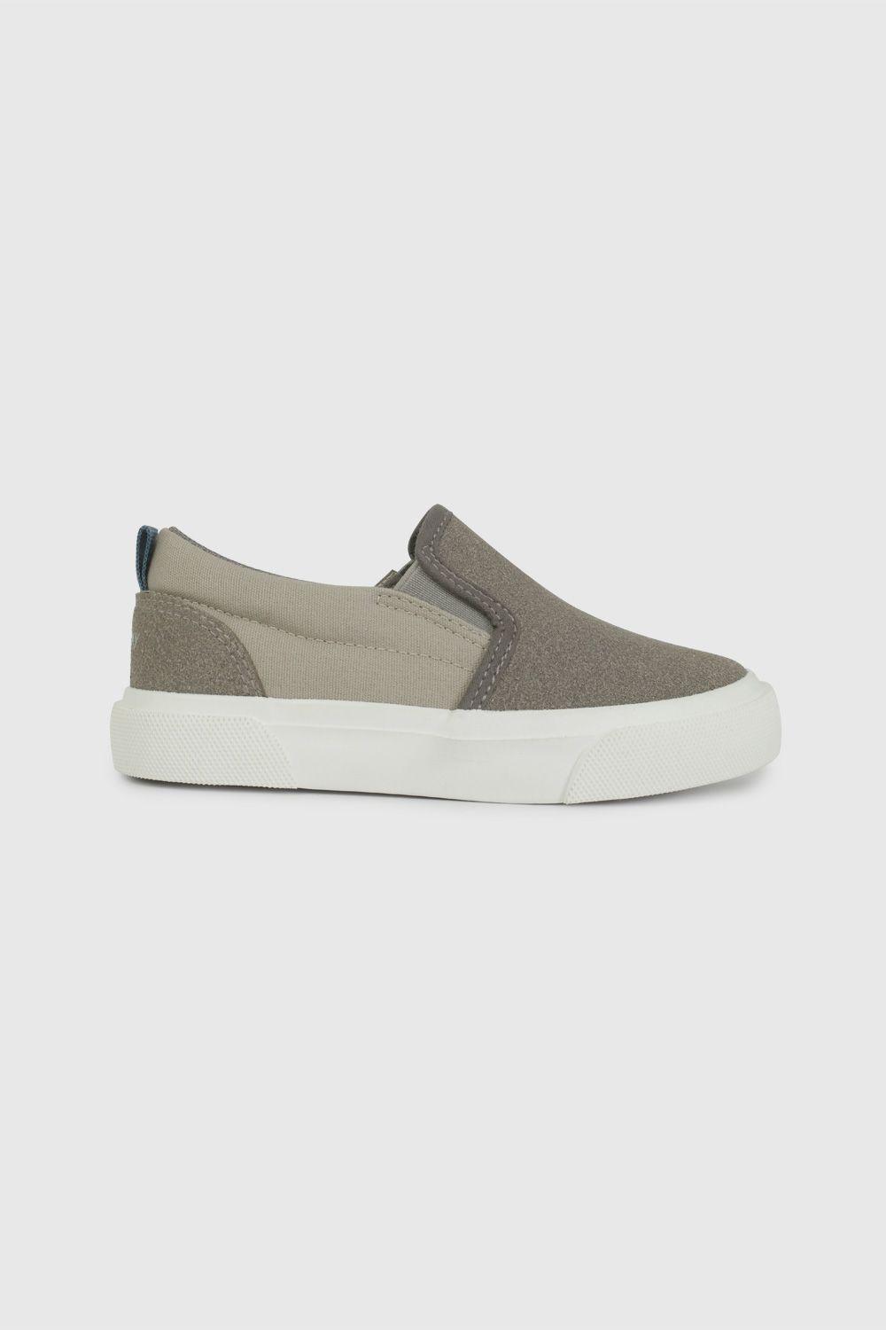 Zapatilla de Lona Beige Slip On 41030266V26-1