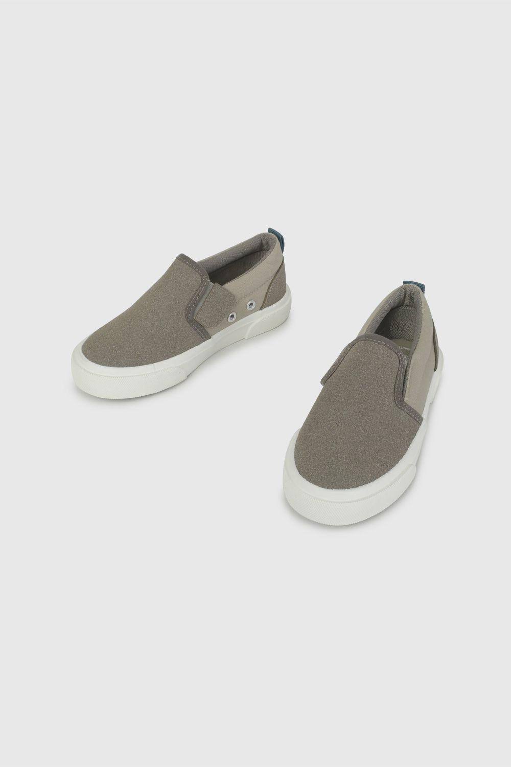 Zapatilla de Lona Beige Slip On 41030266V26-3