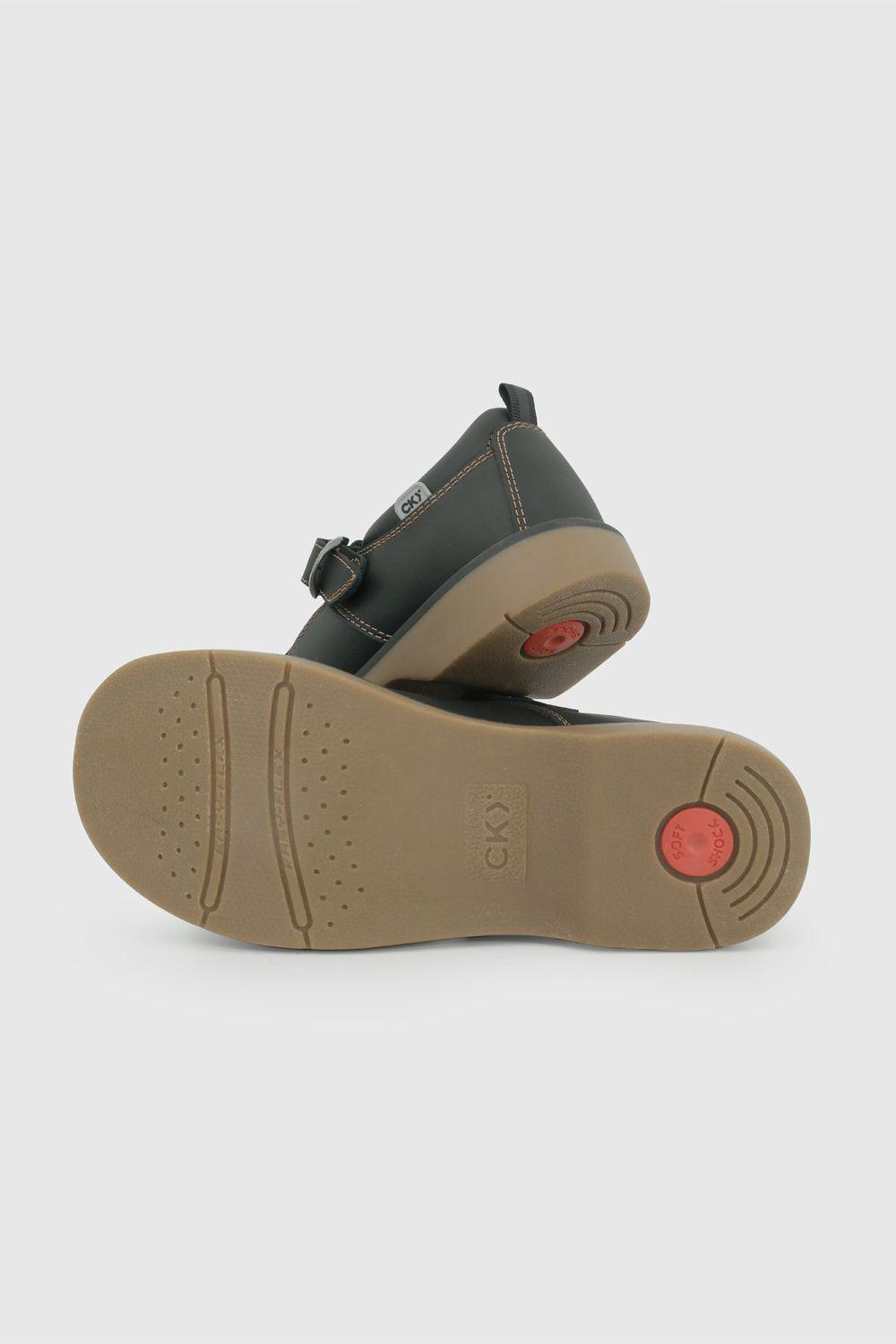 Zapato Escolar de Niña Negro con plantilla memory foam-2