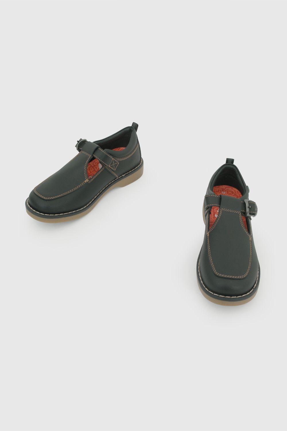 Zapato Escolar de Niña Negro con plantilla memory foam-3