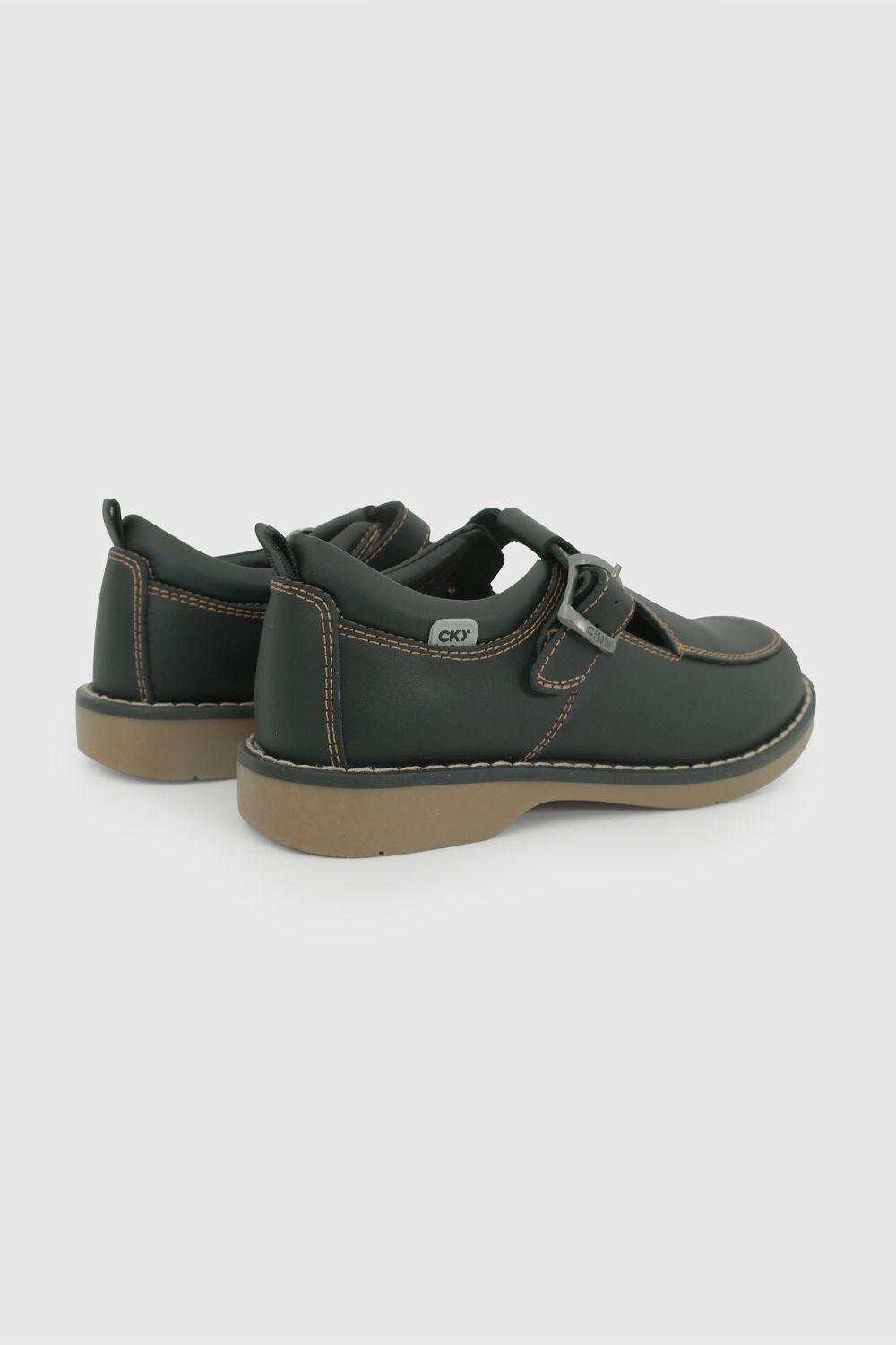 Zapato Escolar de Niña Negro con plantilla memory foam-4