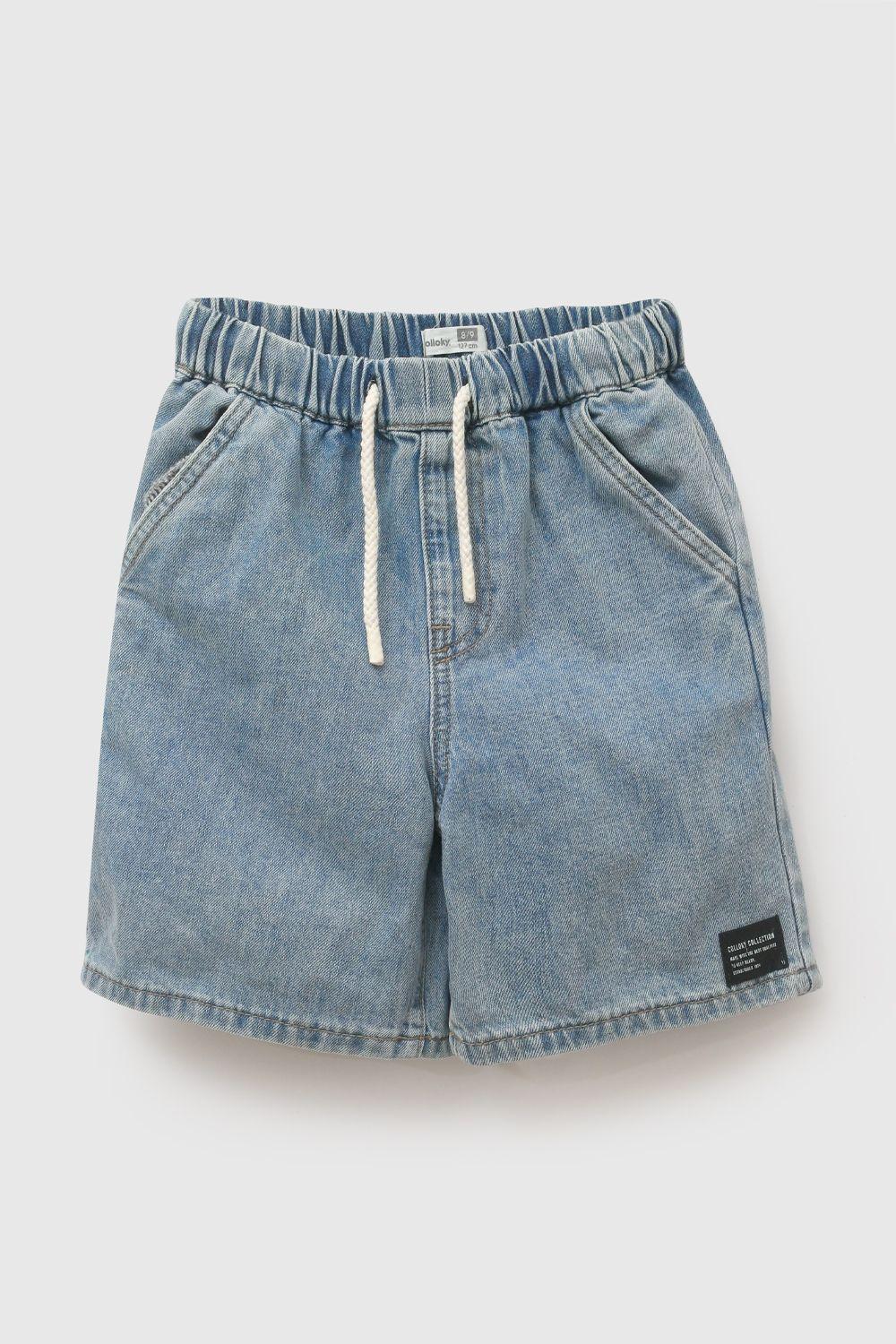 Bermuda Mezclilla Denim Niño 3-4A a 12-13A Colloky-0