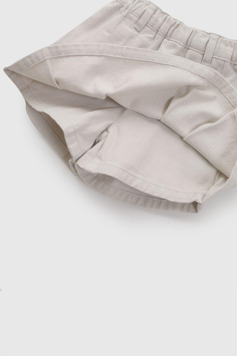 Falda Short Gabardina Beige Niña 6-9M a 4-5A Colloky-2
