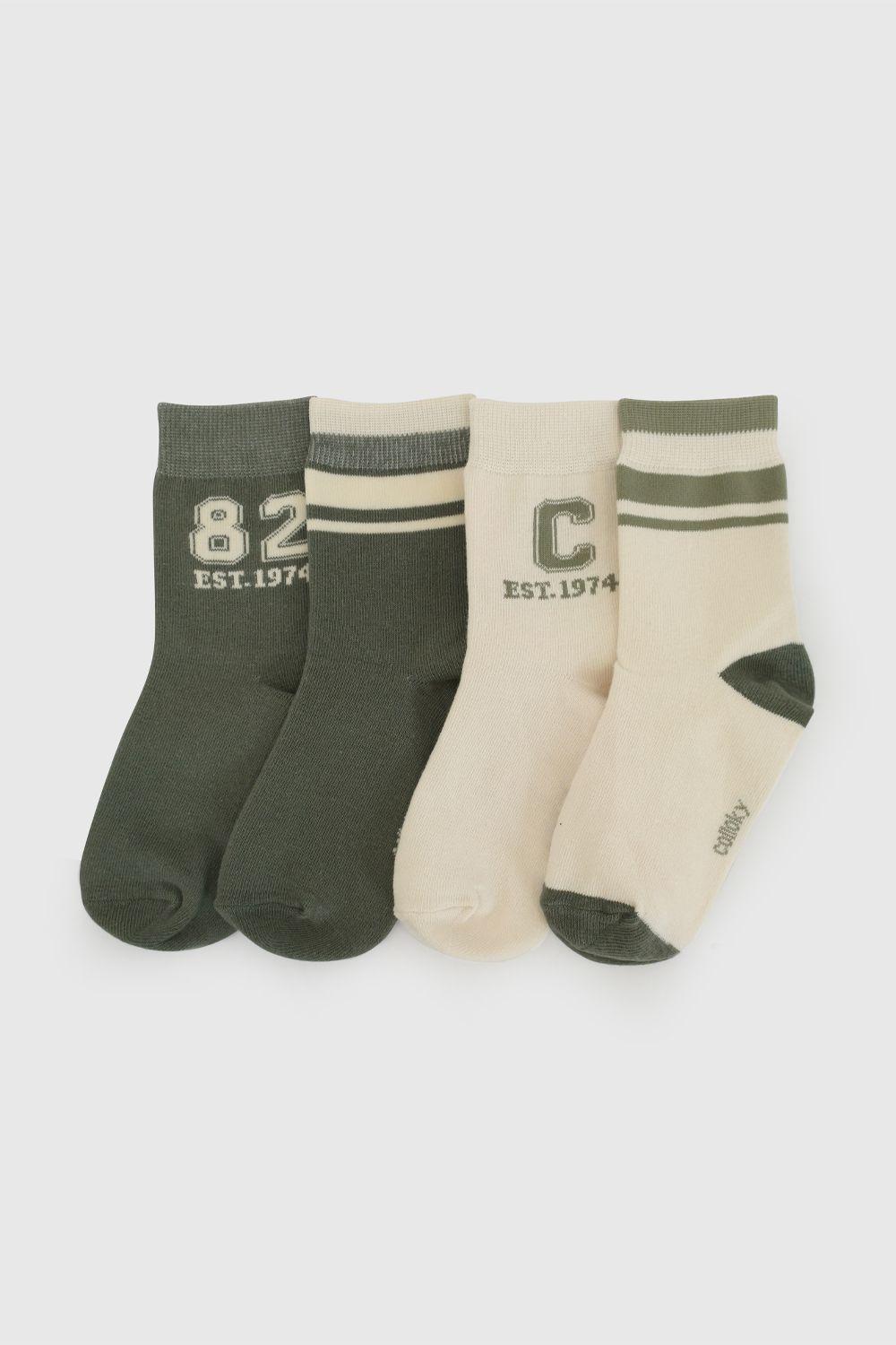 Calcetin 3/4 Niño Verde 7369 Colloky-0