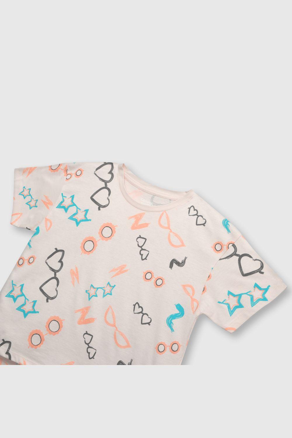 Polera de niña anteojos bloosom (2 a 12 años)-2