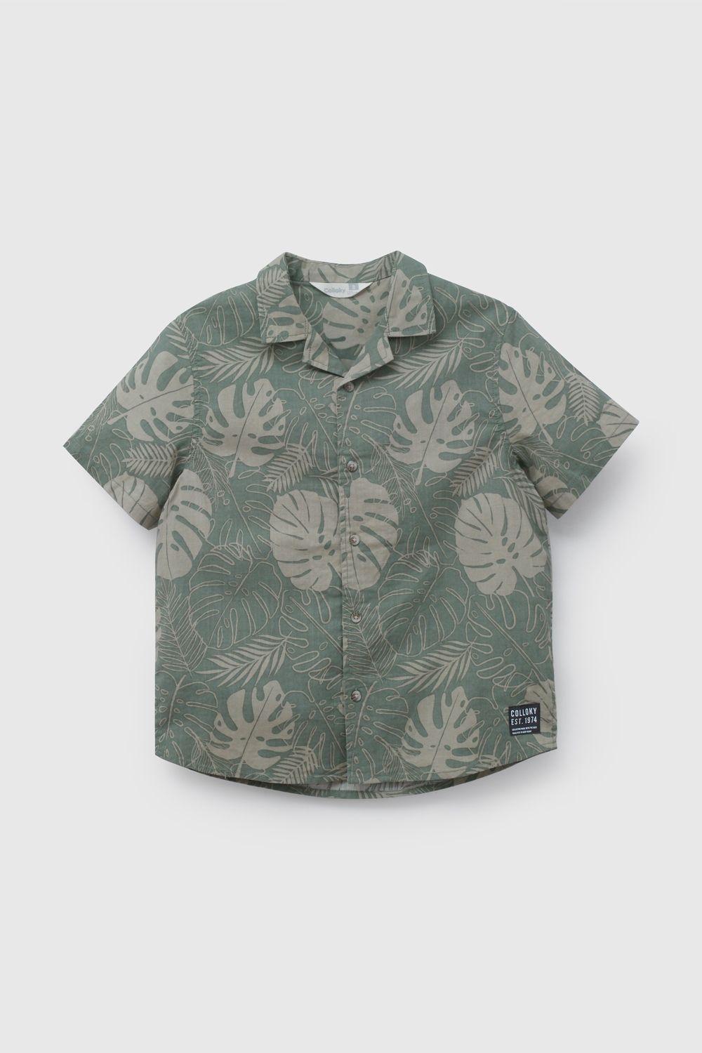 Camisa Verde Estampada De Niño CAPN0790V26-0