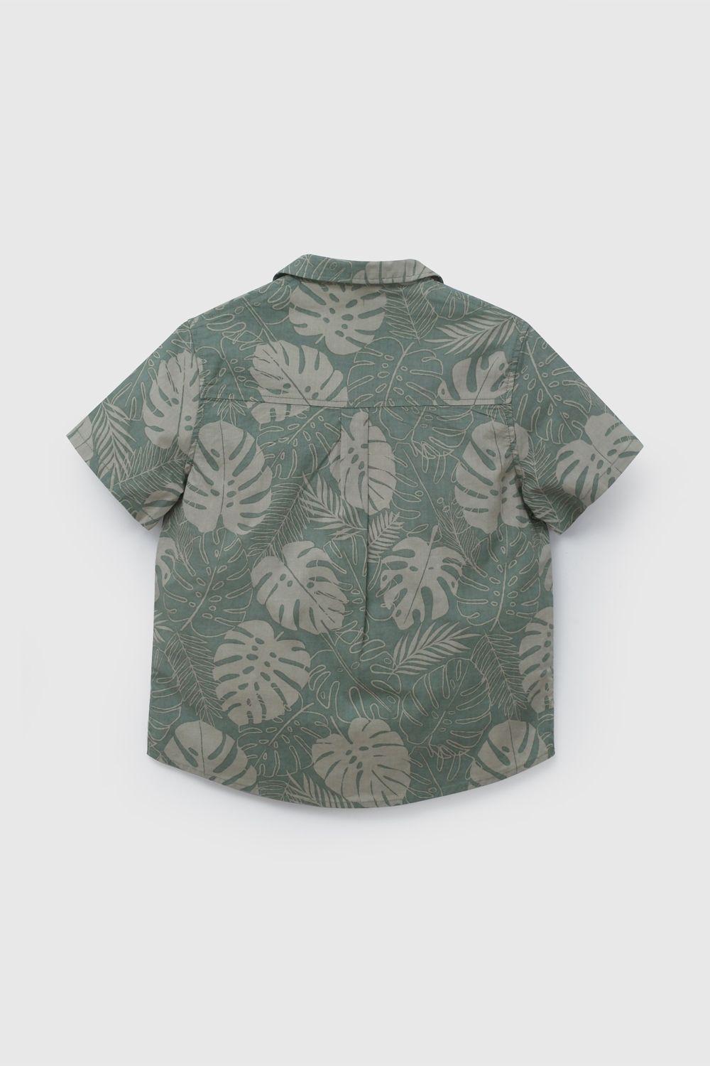 Camisa Verde Estampada De Niño CAPN0790V26-1