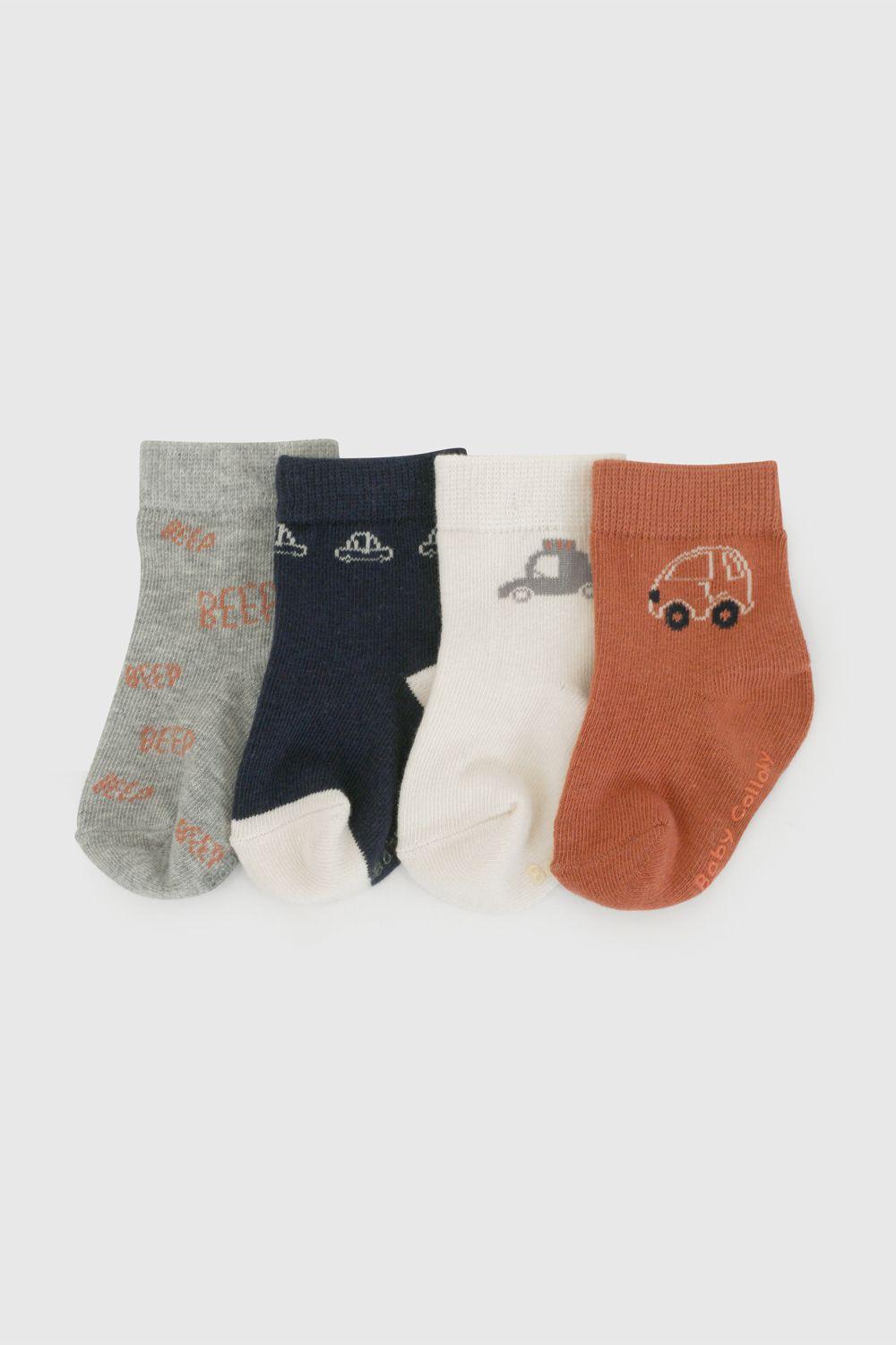 Calcetin Deportivo Niño Rojo 7477 Colloky-0